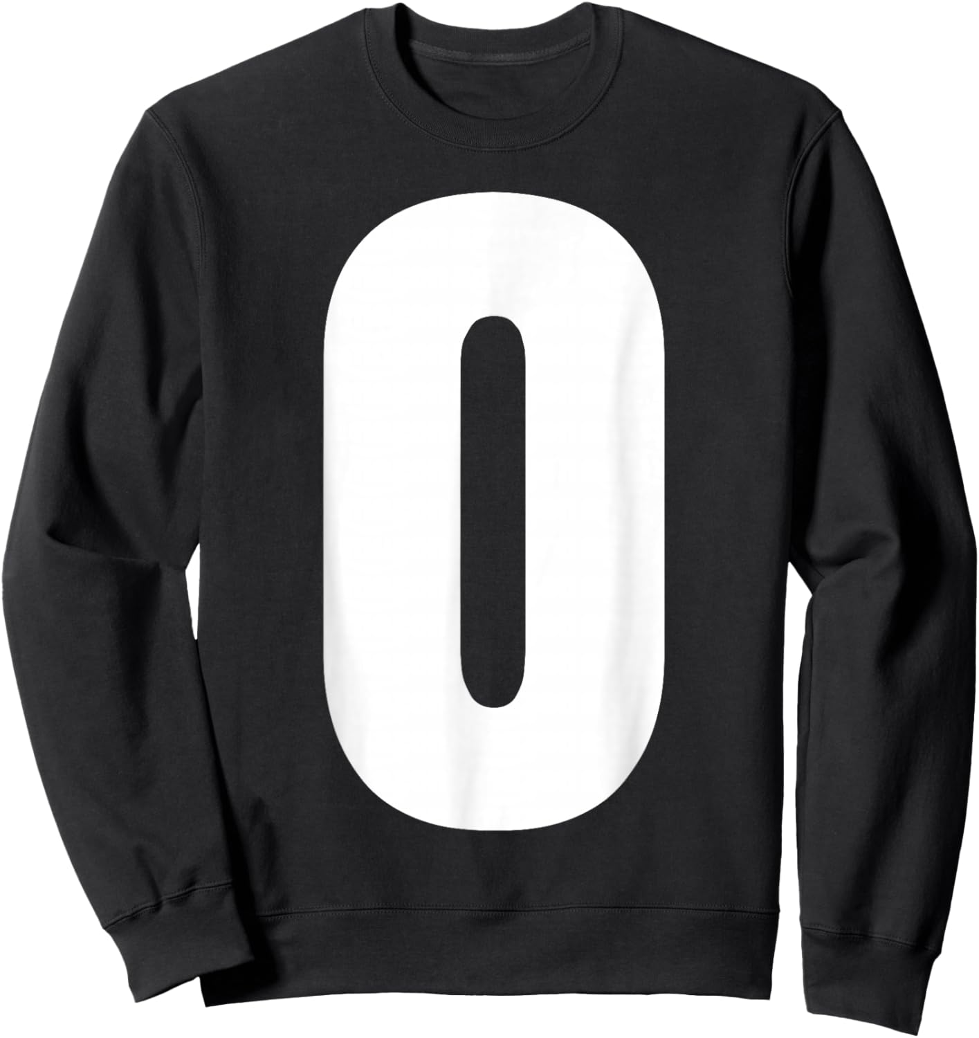 Letter O Capital Bold Alphabet Matching Monogram Sweatshirt - Sweatshirt | Black