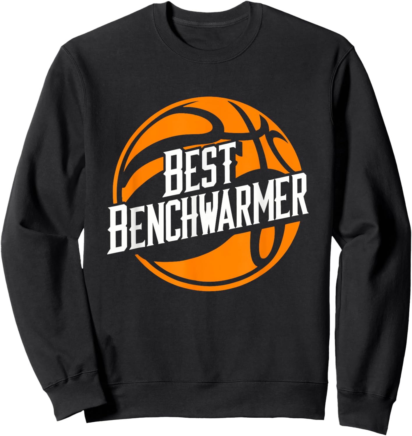 Funny saying: Best Benchwarmer Bench Press Basketball Sweatshirt - Sweatshirt | Black