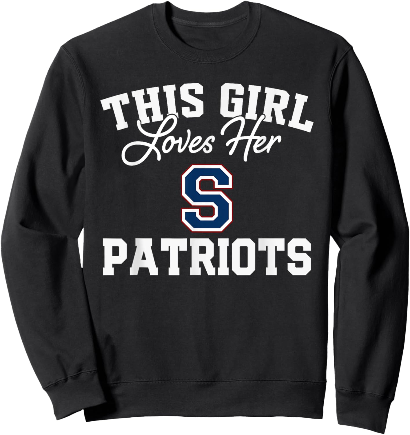 Logo This Girl Loves Her HS Sweatshirt - Sweatshirt | Black
