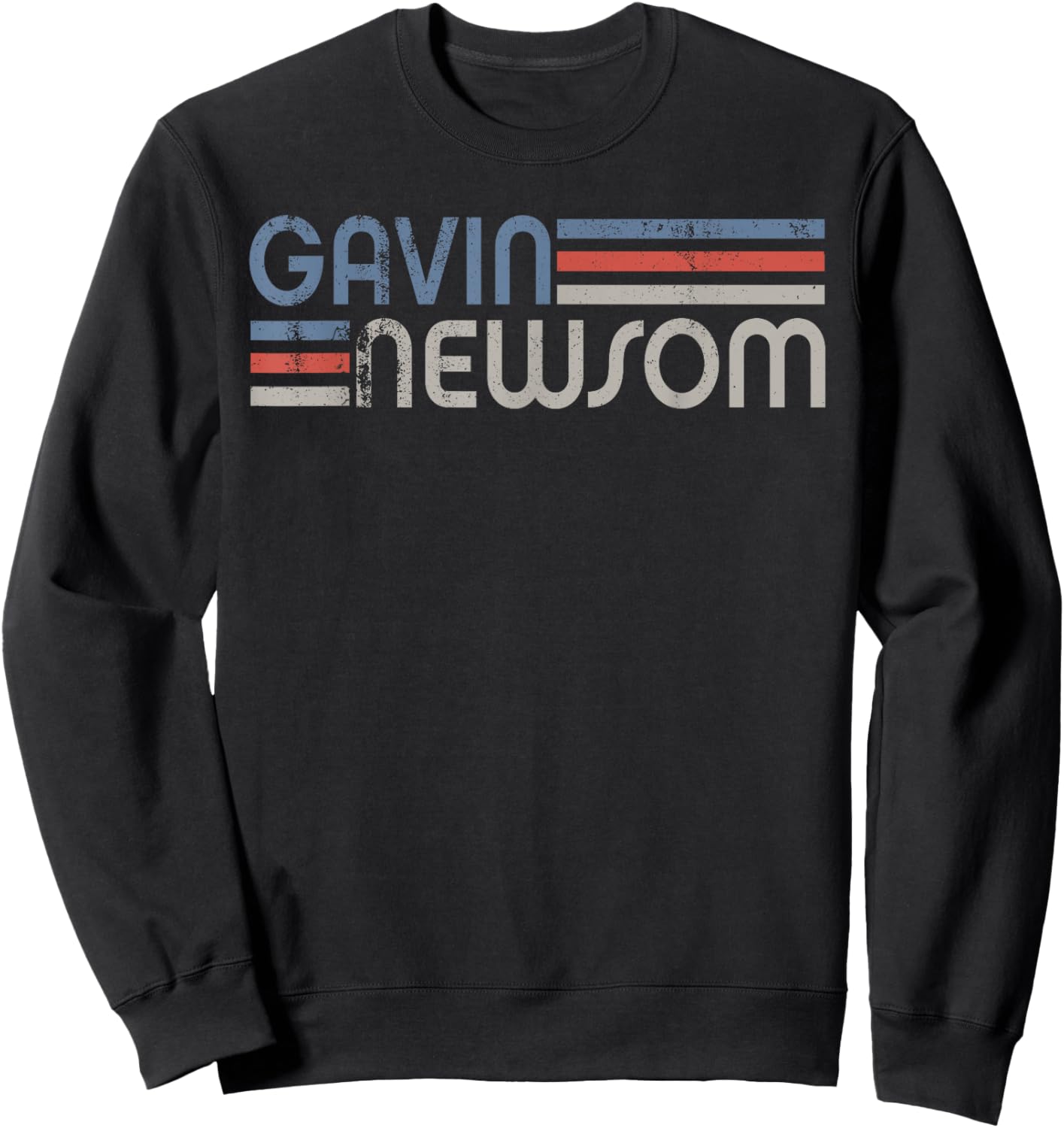 Vintage Gavin Newsom 2028, Newsom For President 2028 Sweatshirt - Sweatshirt | Black