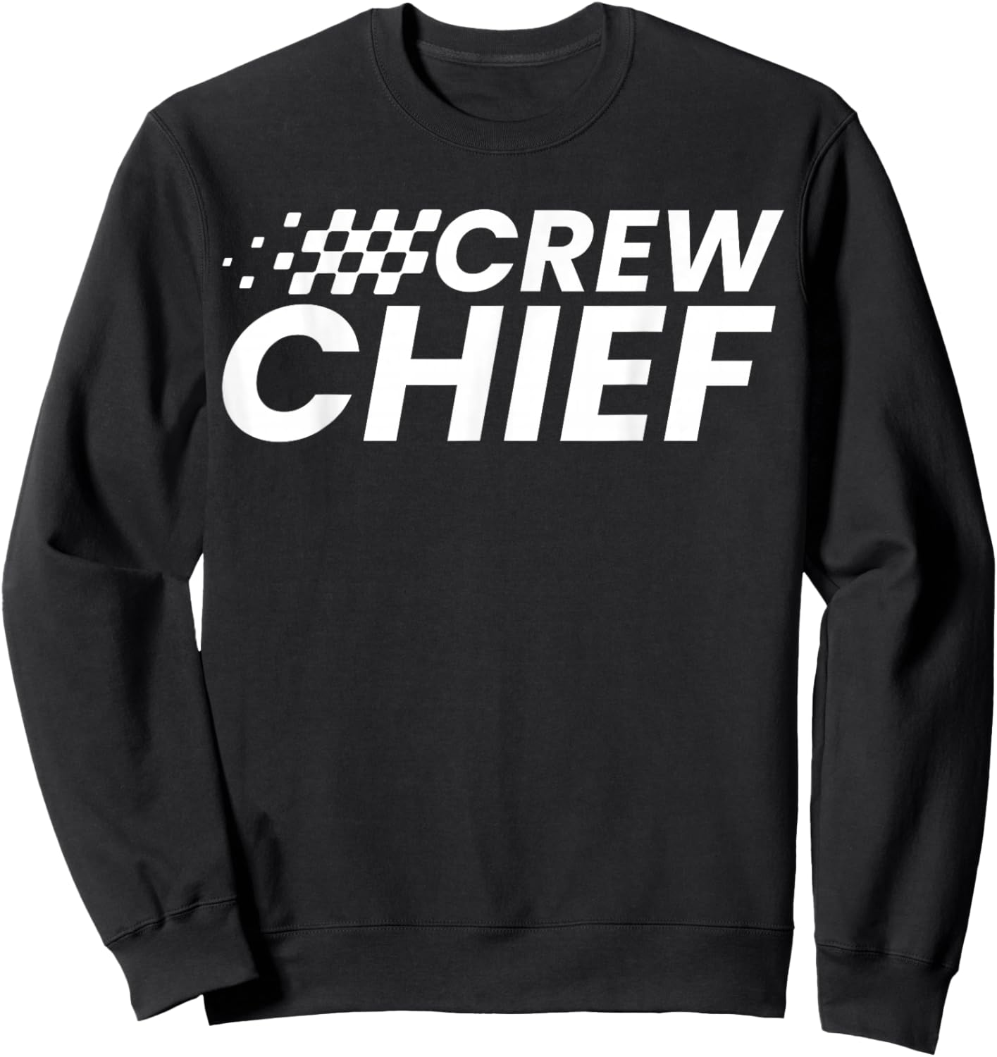 Crew Chief Pit Crew Racing Team Racer Car Sweatshirt - Sweatshirt | Black