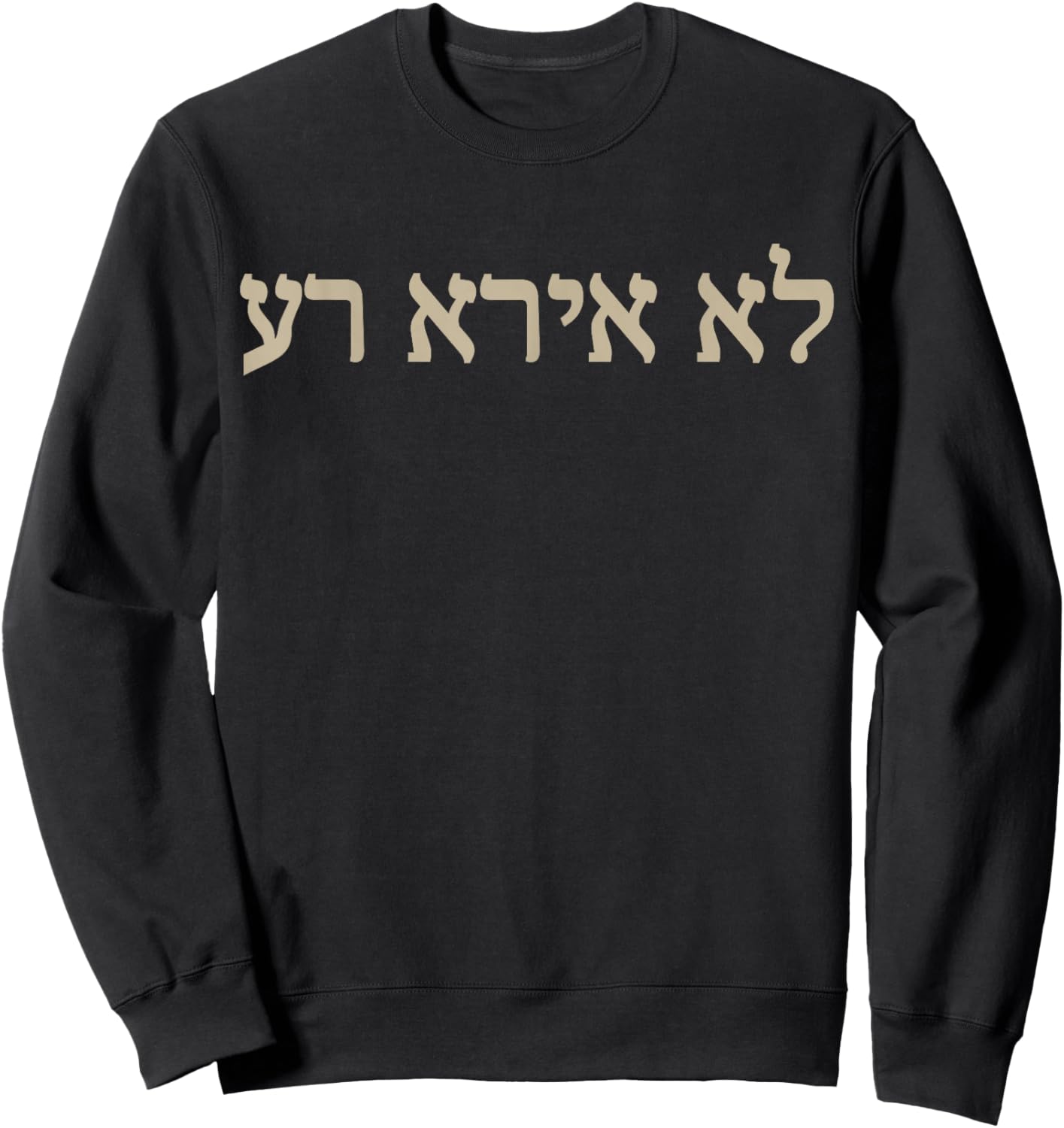 I Will Fear No Evil Hebrew Bible Yahweh Sweatshirt - Sweatshirt | Black