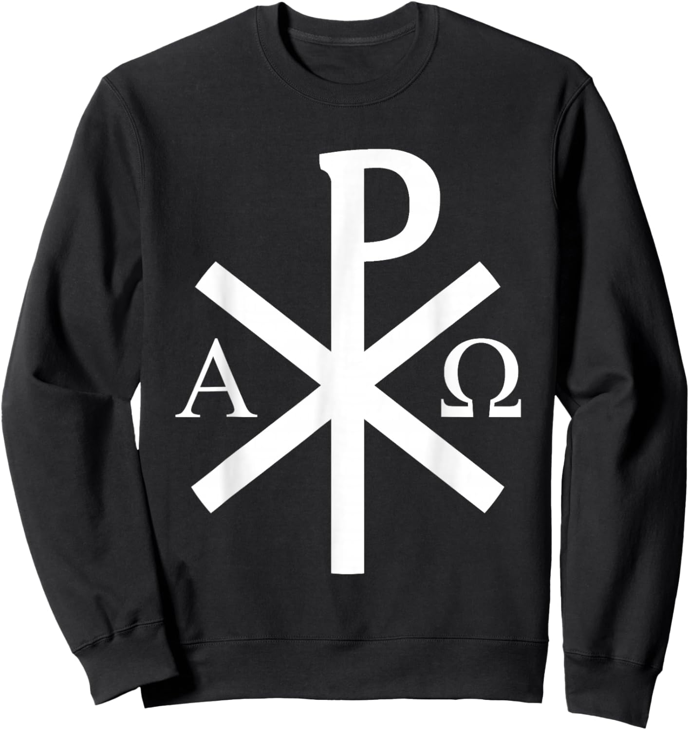 La Croix Chi-Rho - Symbole De Jésus-Christ - v2 Sweatshirt - Sweatshirt | Black