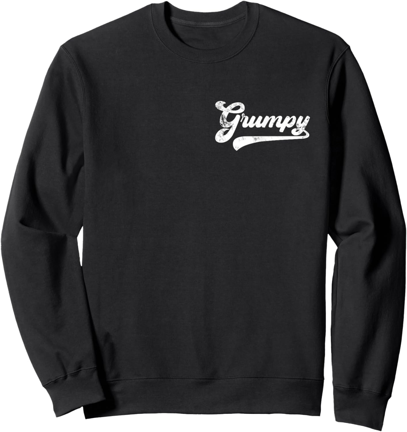 Grumpy Vintage Retro Father's Day for Grumpy Grandpa Sweatshirt - Sweatshirt | Black