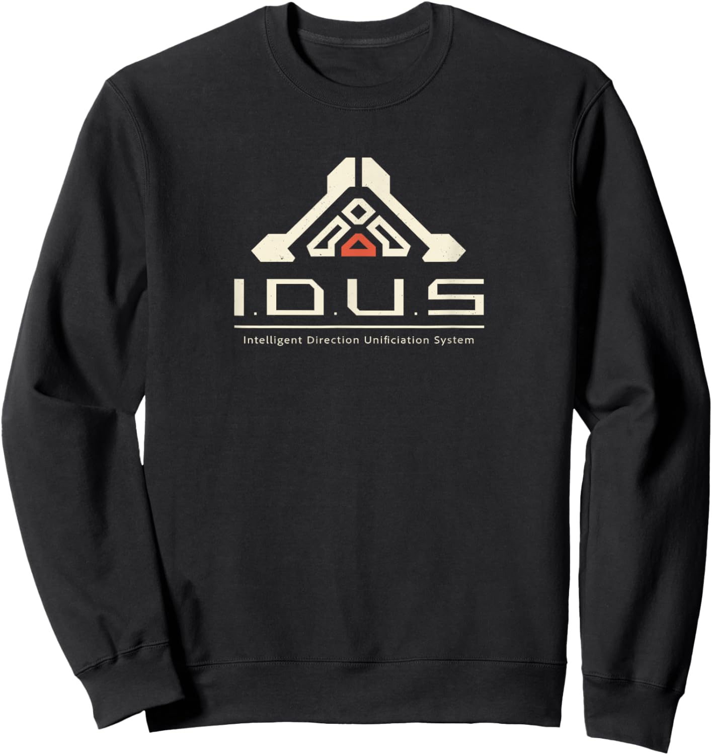 Futuristic IDUS Sci-Fi AI Symbol Pragmata System Game Design Sweatshirt - Sweatshirt | Black