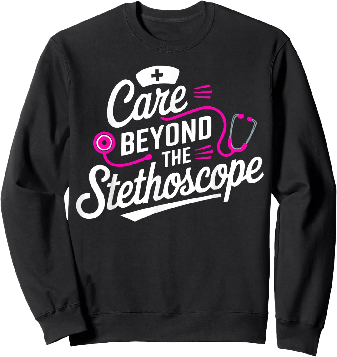DSP Nurse RN Medicine Direct Support Professional Nursing Sweatshirt - Sweatshirt | Black