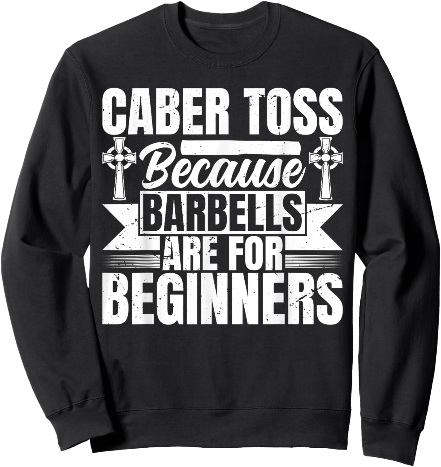 Caber Toss - Highland Games Sweatshirt - Sweatshirt | Black