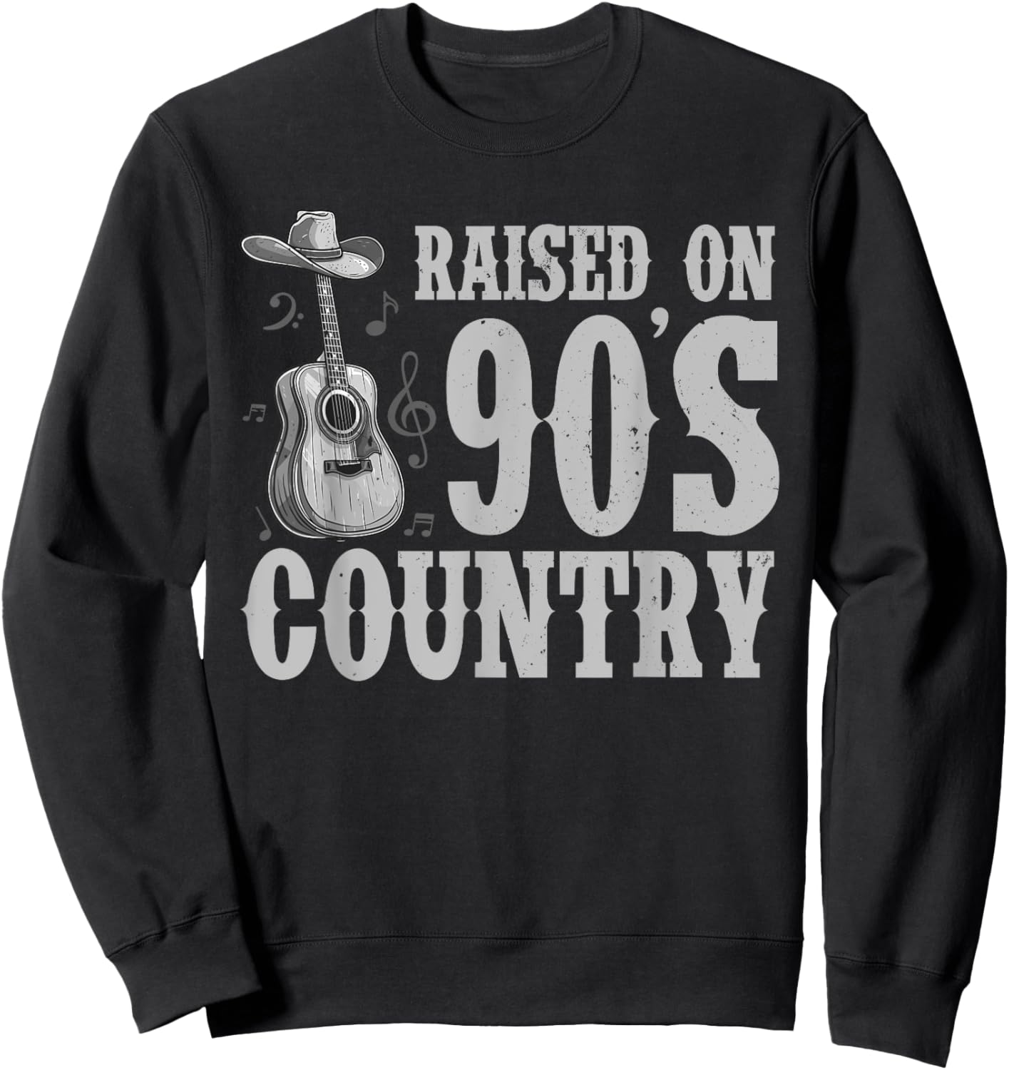 Cool 90s Country Music Art Women Country Music Lover Sweatshirt - Sweatshirt | Black