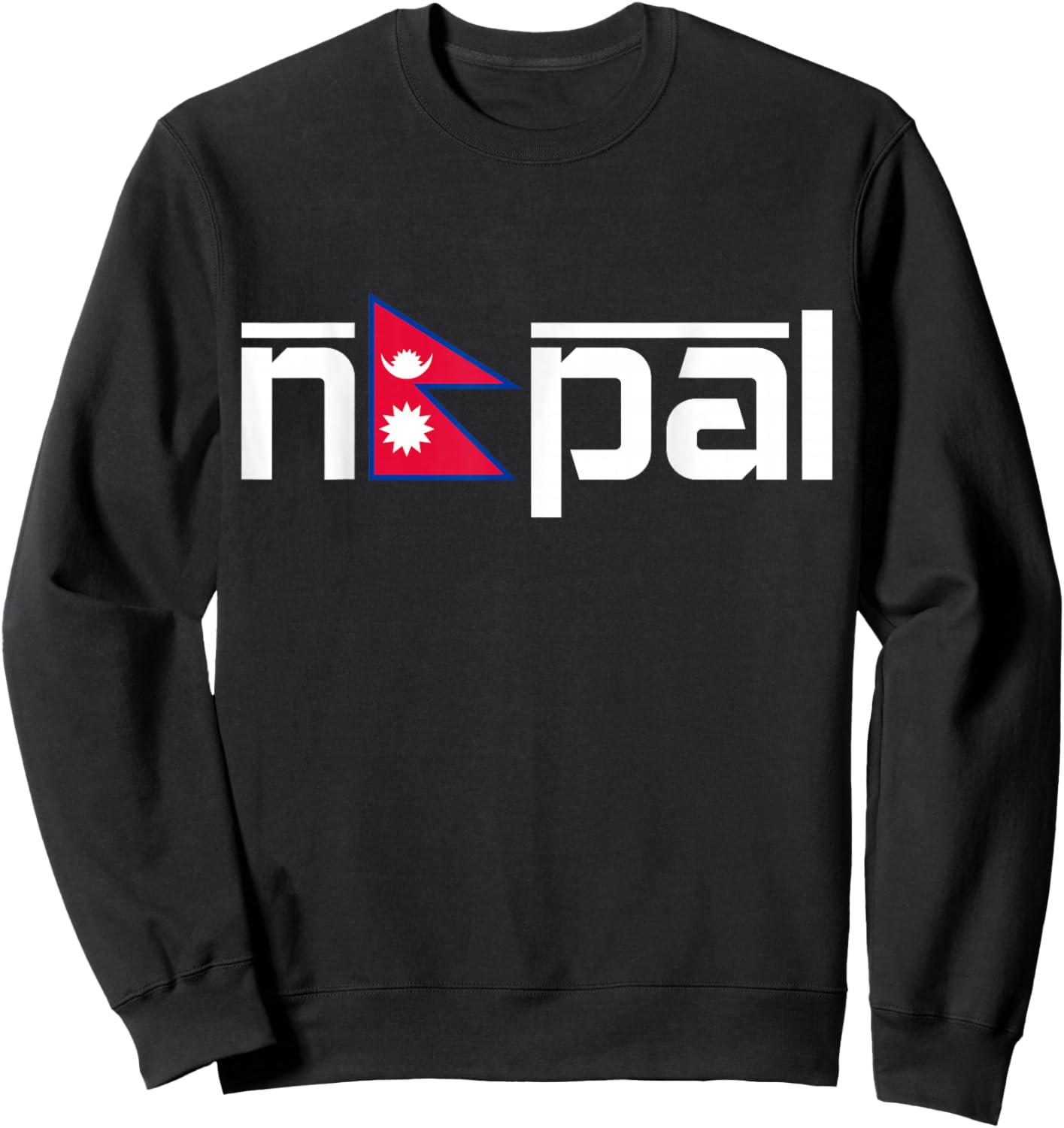 Nepal Pride Nepalese Flag Nepali Roots Heritage Sweatshirt - Sweatshirt | Black