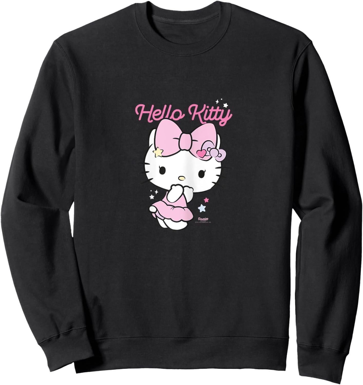 Hello Kitty Character Hoppla Design , black Sweatshirt - Sweatshirt | Black