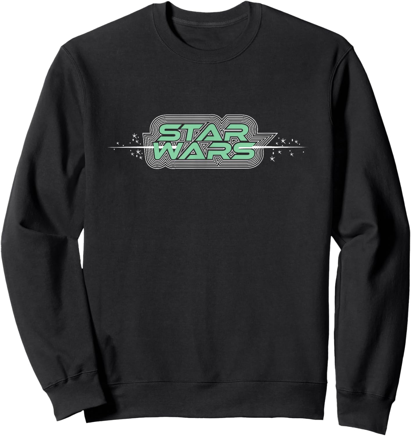 Star Wars Iconic Retro Vintage Big Chest Logo Sweatshirt - Sweatshirt | Black