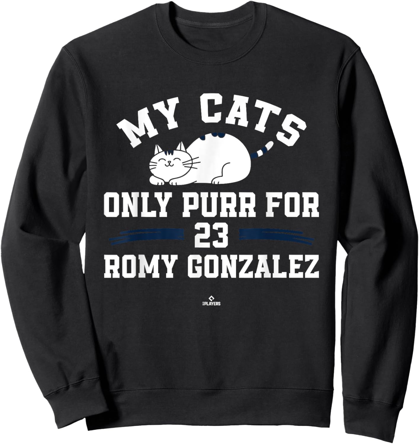 Cat Lovers for Romy Gonzalez Boston Baseball MLBPA Men Women Kids Sweatshirt - Sweatshirt | Black