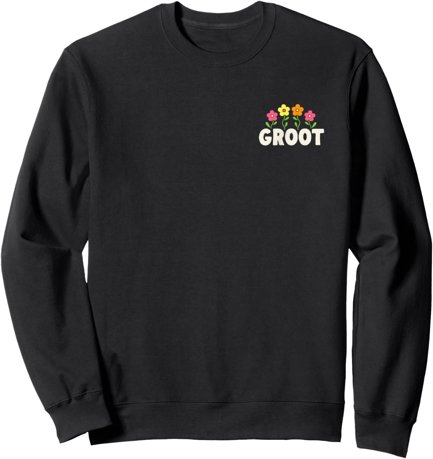 Guardians of The Galaxy - Enjoy The Little Things Baby Groot Sweatshirt - Sweatshirt | Black