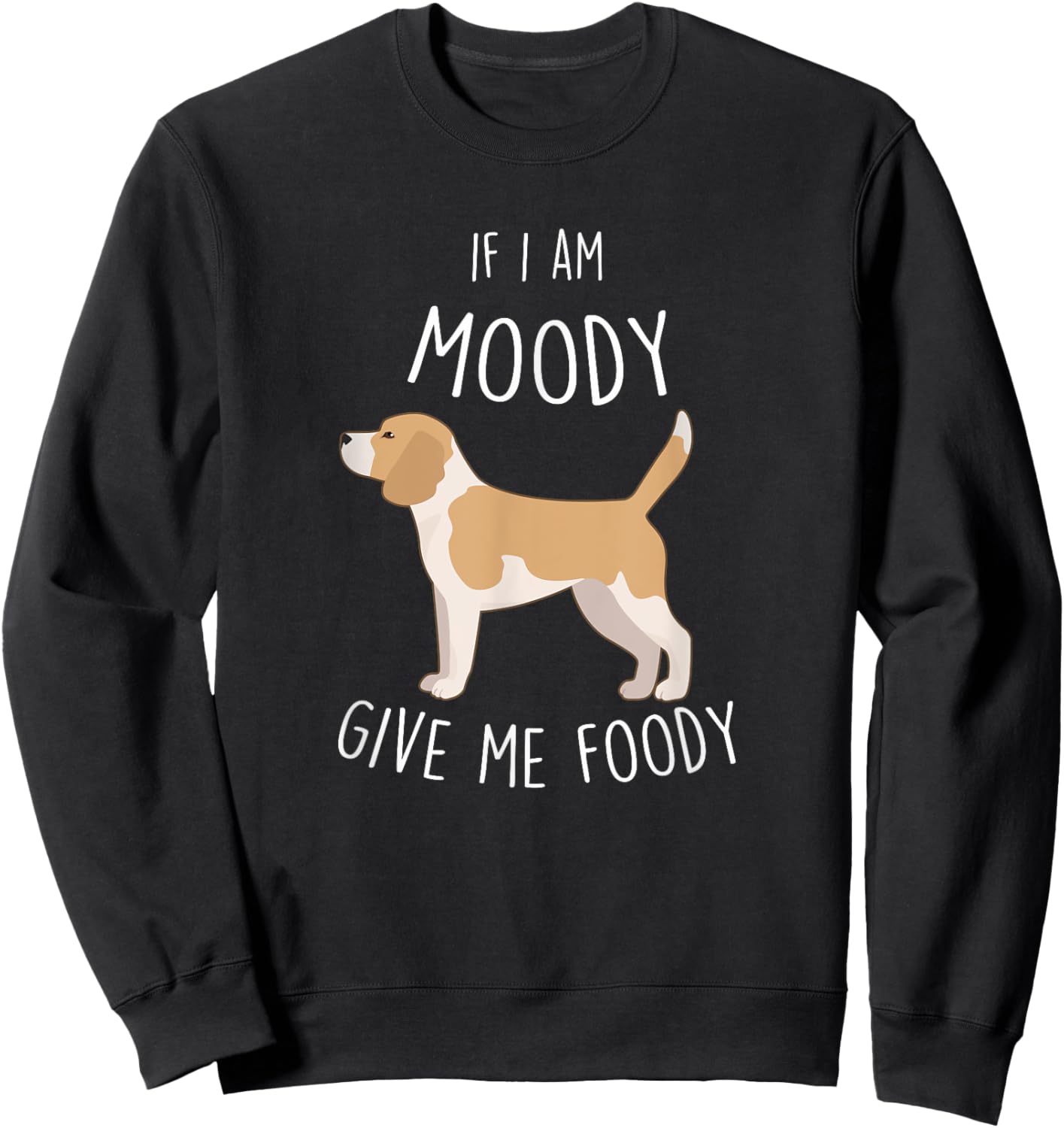 Lemon Beagle Only Talking To, Funny Cute Pet Lover Mom Dad Sweatshirt - Sweatshirt | Black