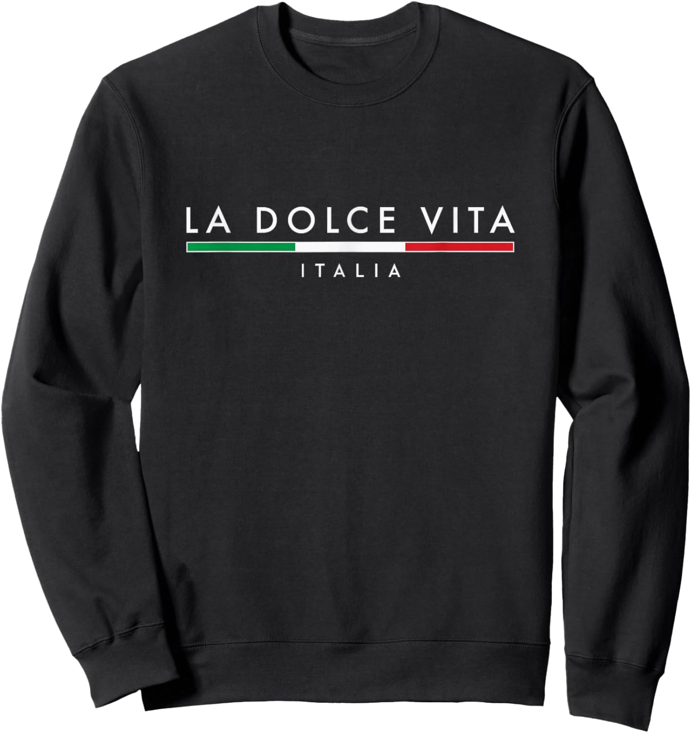 La Dolce Vita Minimalist Sweatshirt - Sweatshirt | Black