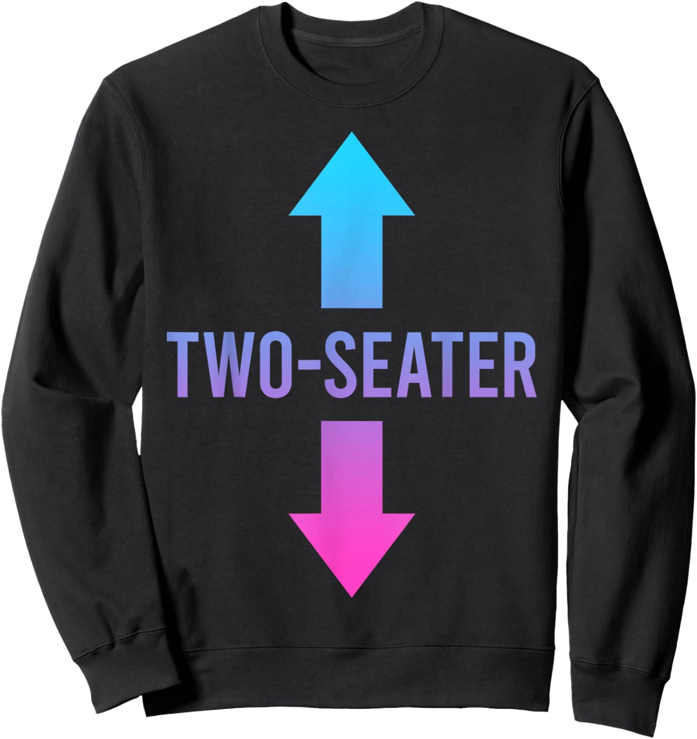 Two Seater, Two-Seater, 2 Seater Sweatshirt - Sweatshirt | Black