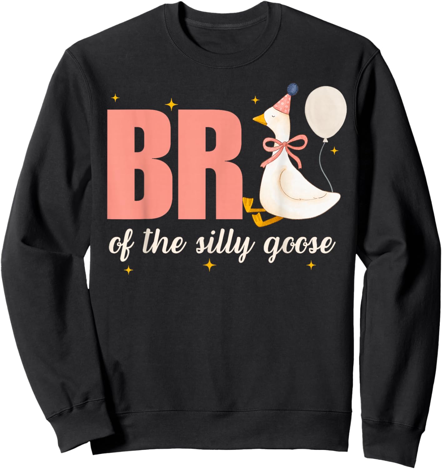 Brother of The Silly Goose Birthday Party Matching Family Sweatshirt - Sweatshirt | Black