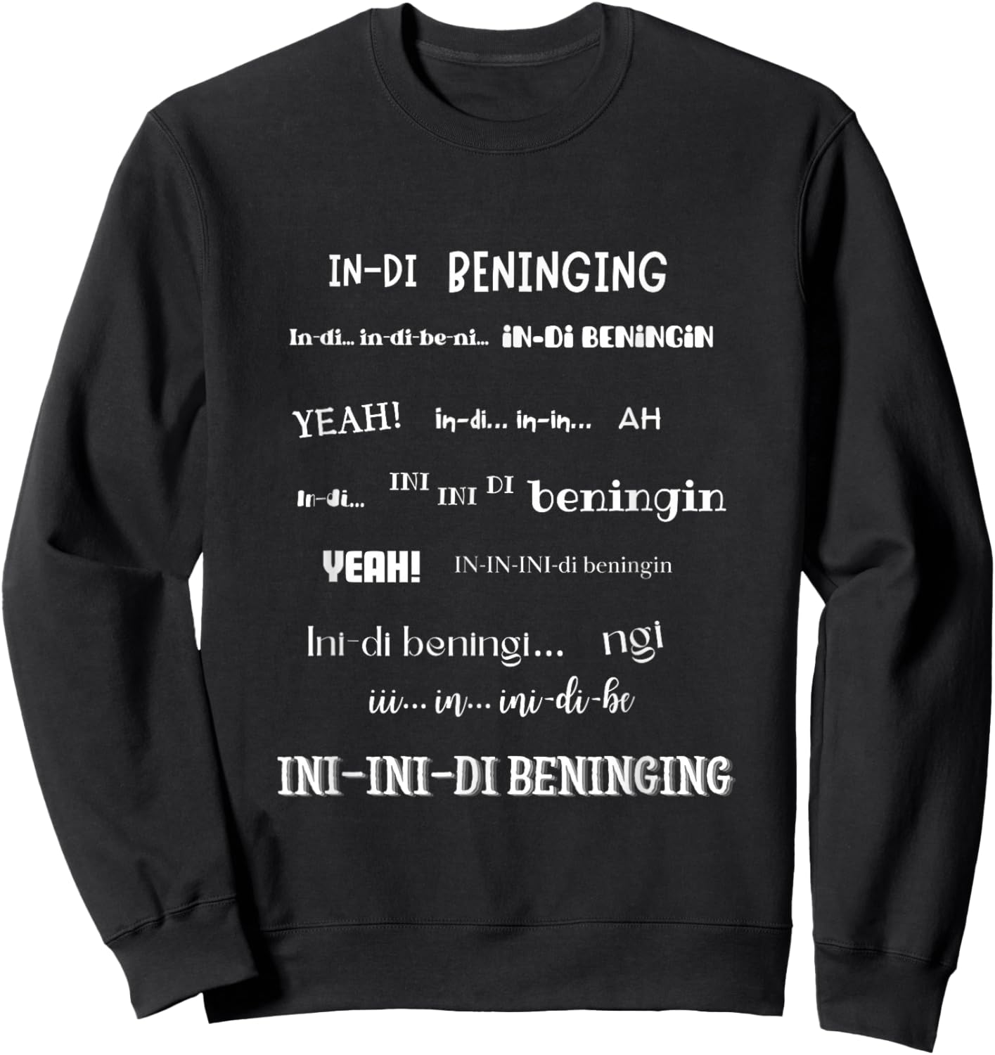 In the beninging Sweatshirt - Sweatshirt | Black