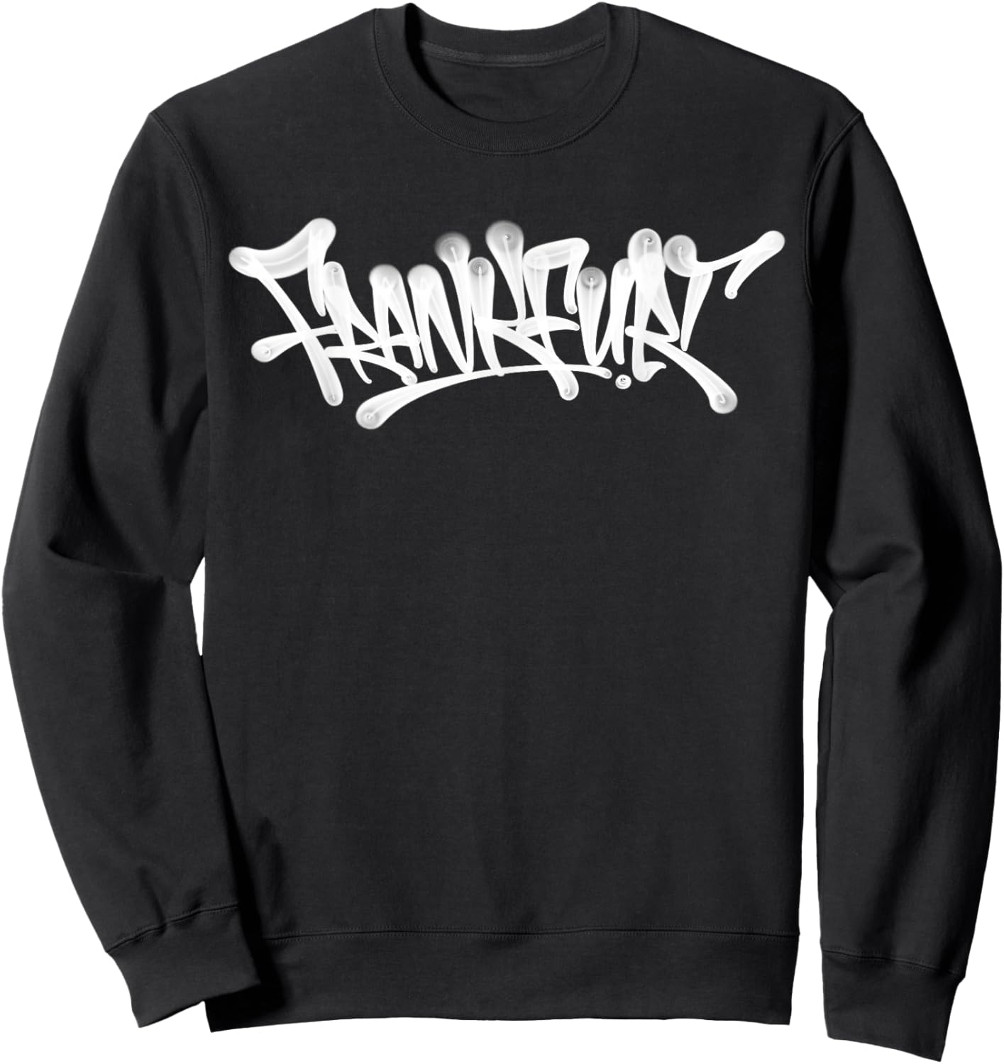 Frankfurt Graffiti City Street Art Hand Style Germany Sweatshirt - Sweatshirt | Black