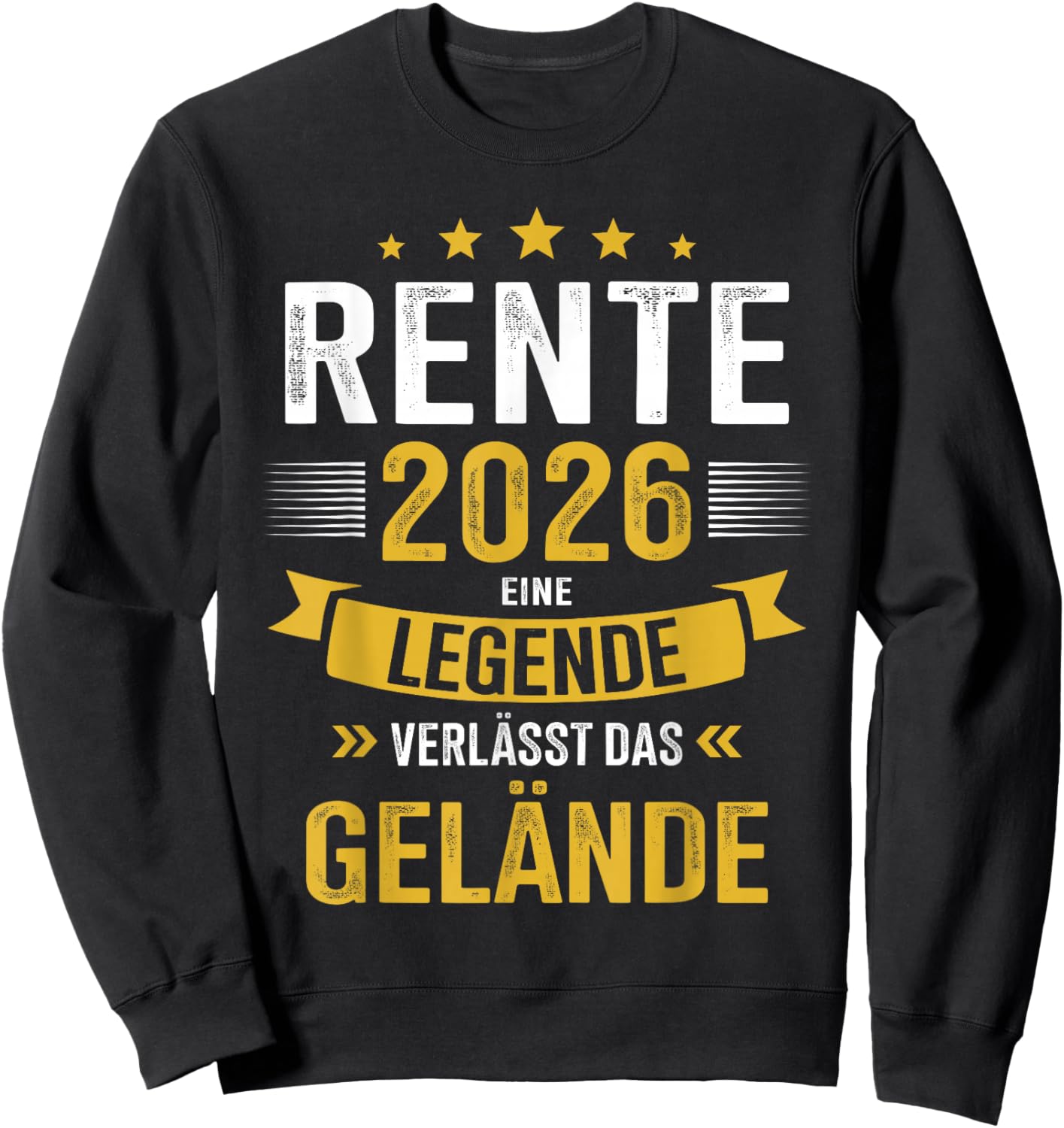 Rente 2026 eine Legende verlässt das Gelände Rentner Sweatshirt - Sweatshirt | Black