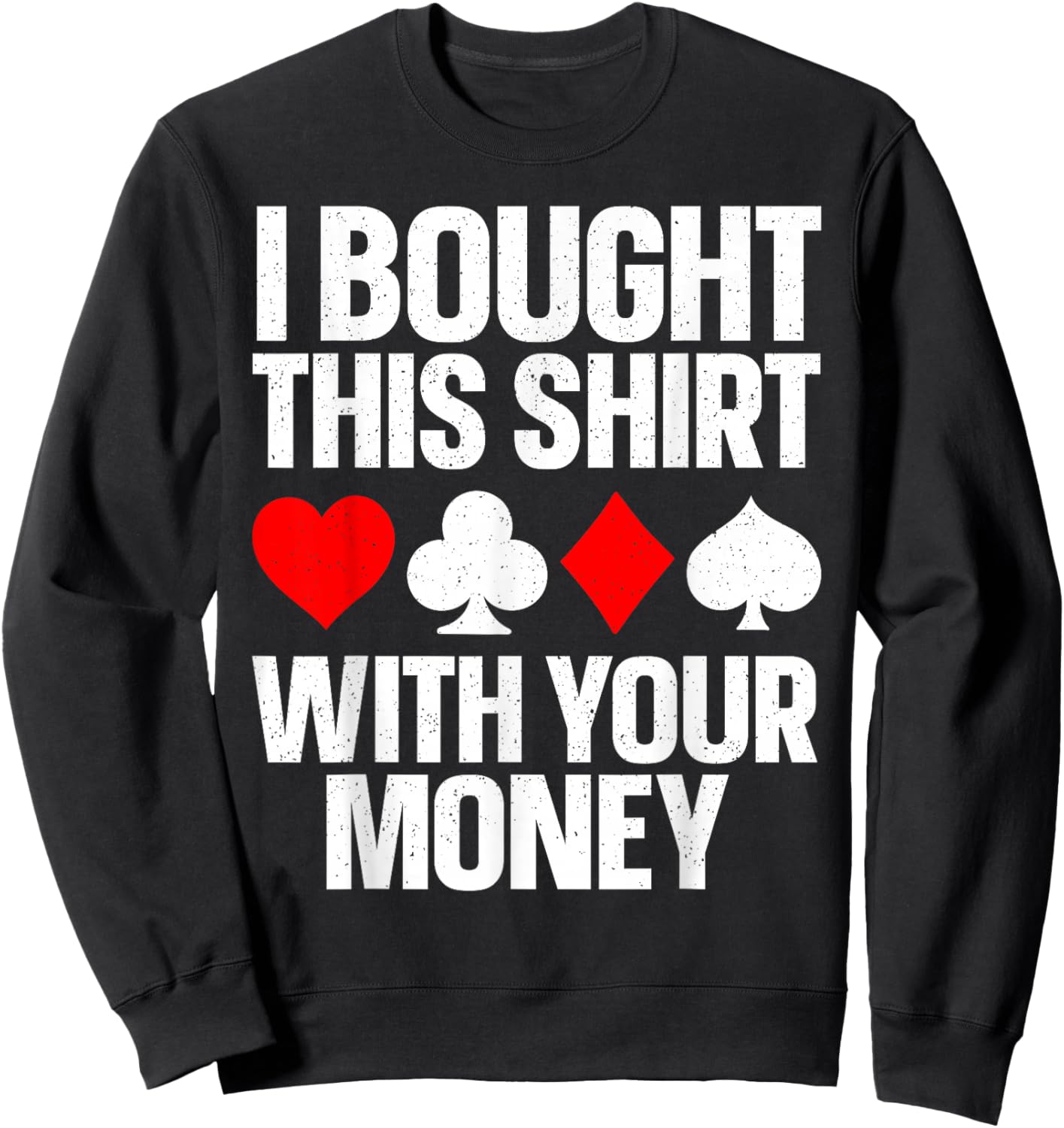 Best Poker Gift Gambling Poker Stuff & Accessories -Adults Poker Player Poker Lover Black Small Classic Fit Short Sleeve Sweatshirt - Sweatshirt | Black