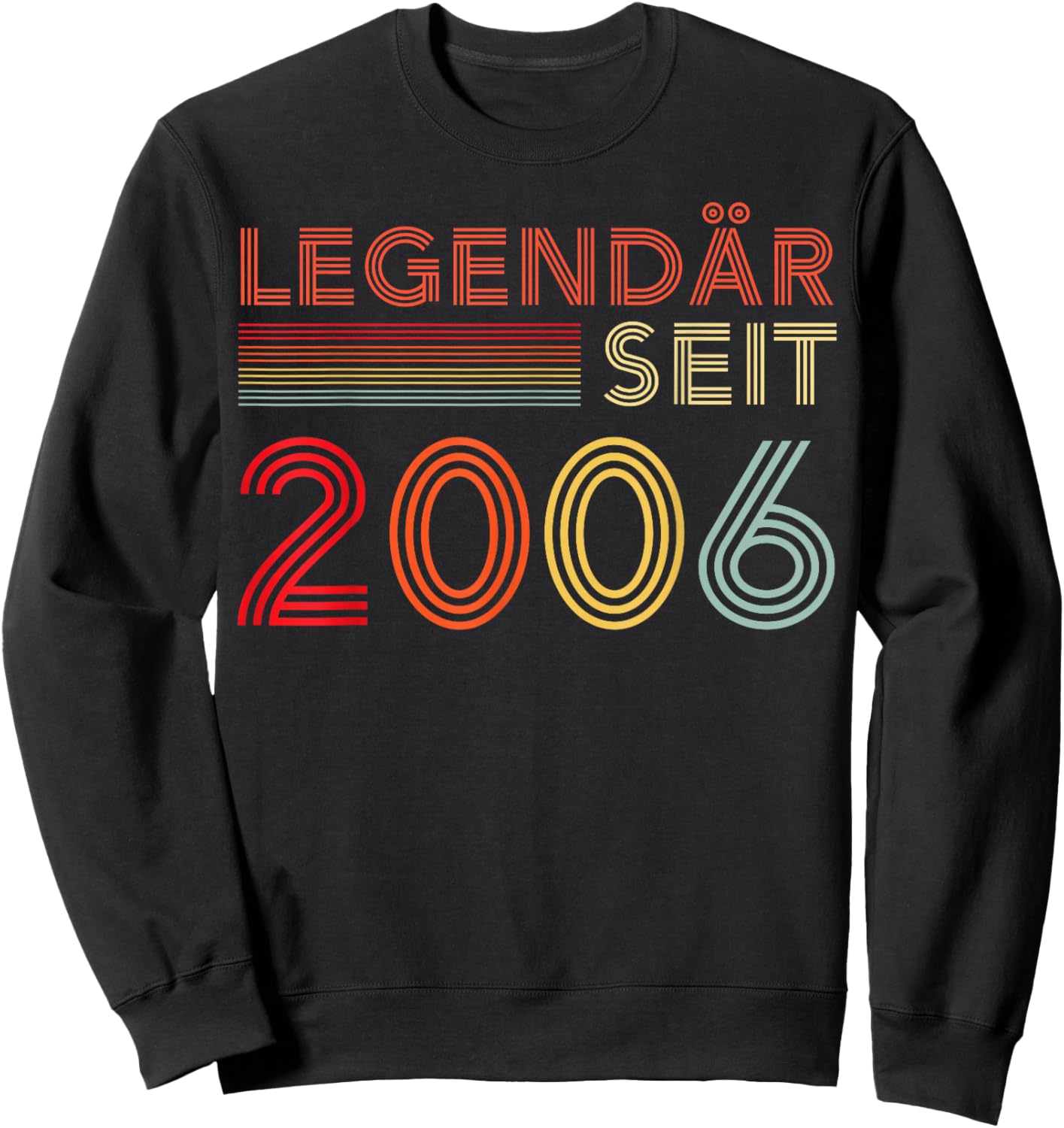 2006 Birthday Man 20th Decoration Funny 20s 20th Birthday Sweatshirt - Sweatshirt | Black