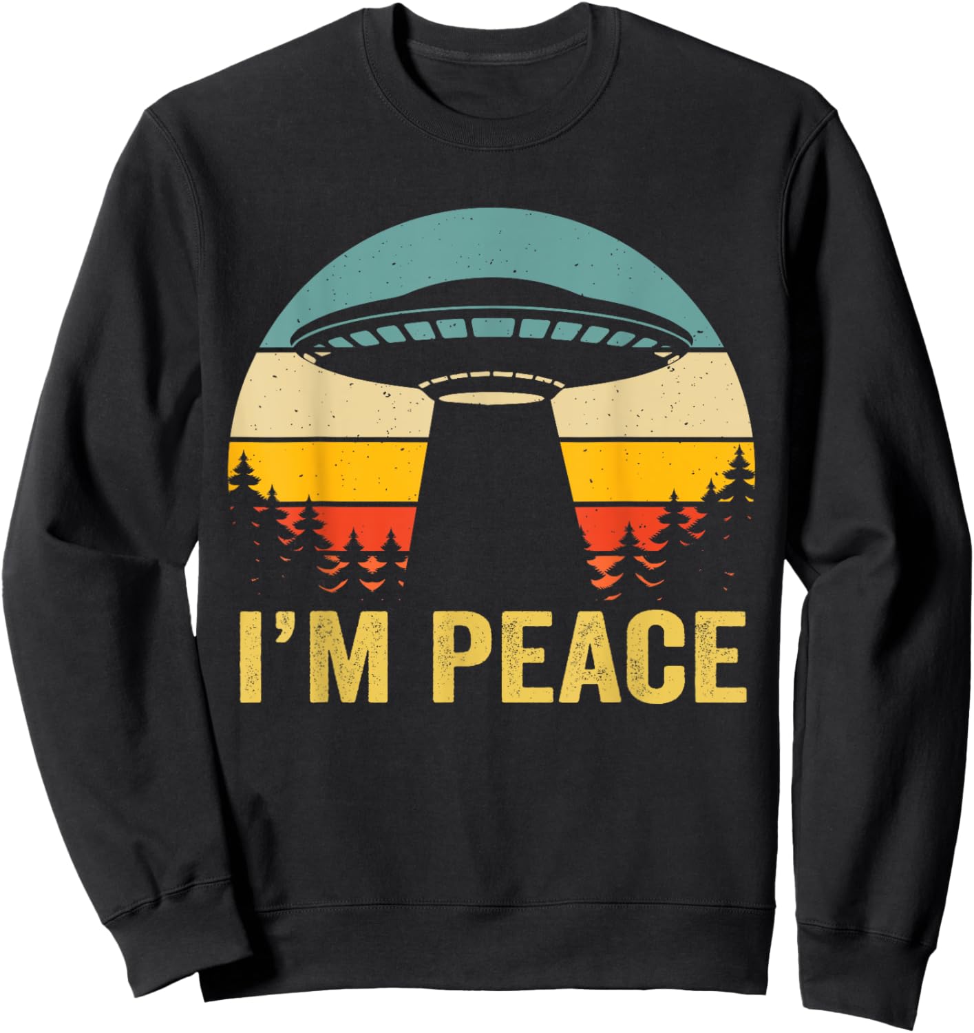 I Come In Peace im Peace Matching Couples Alien Sweatshirt - Sweatshirt | Black