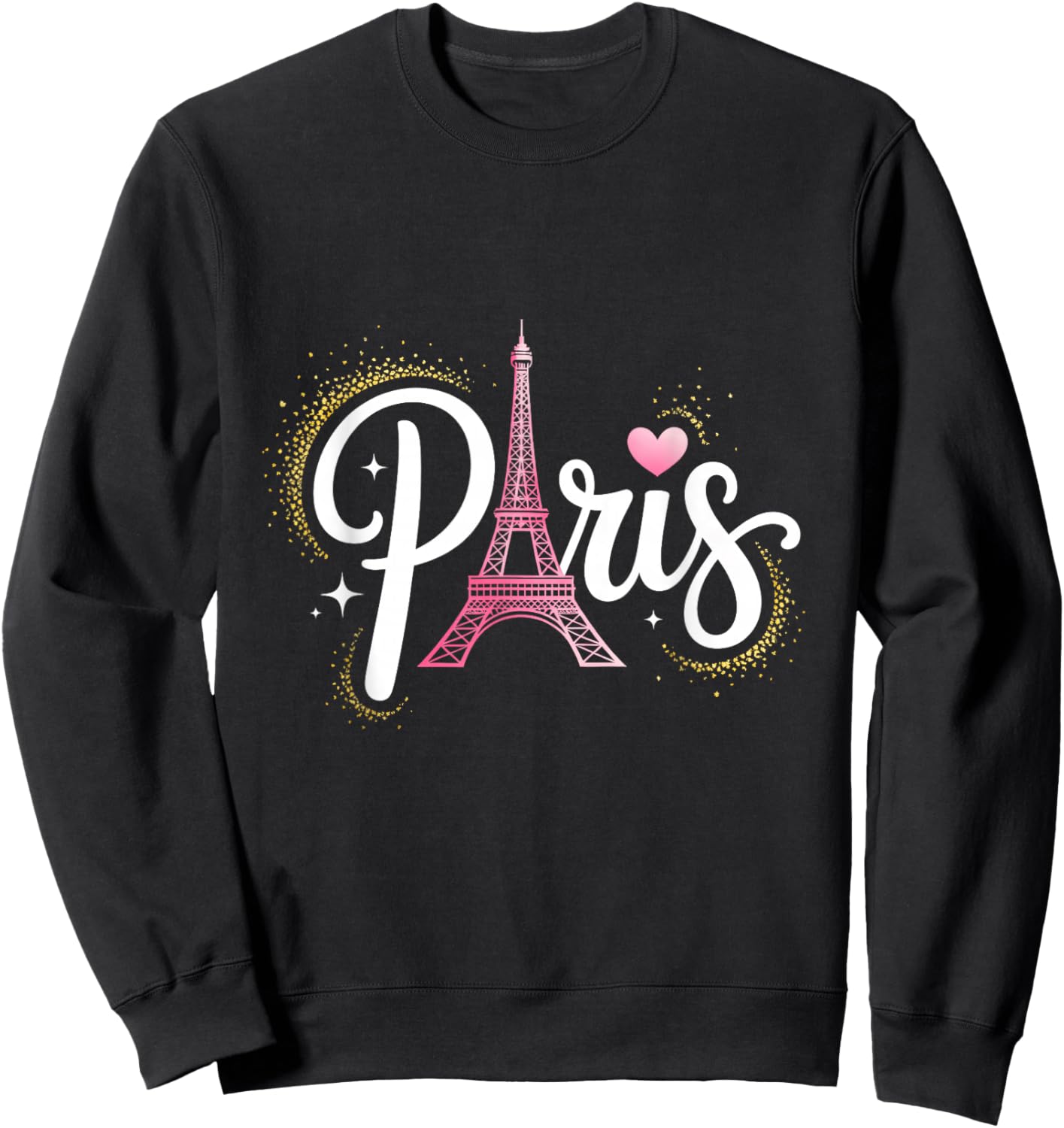 Eiffel Tower Paris Travel France Souvenir Sweatshirt - Sweatshirt | Black