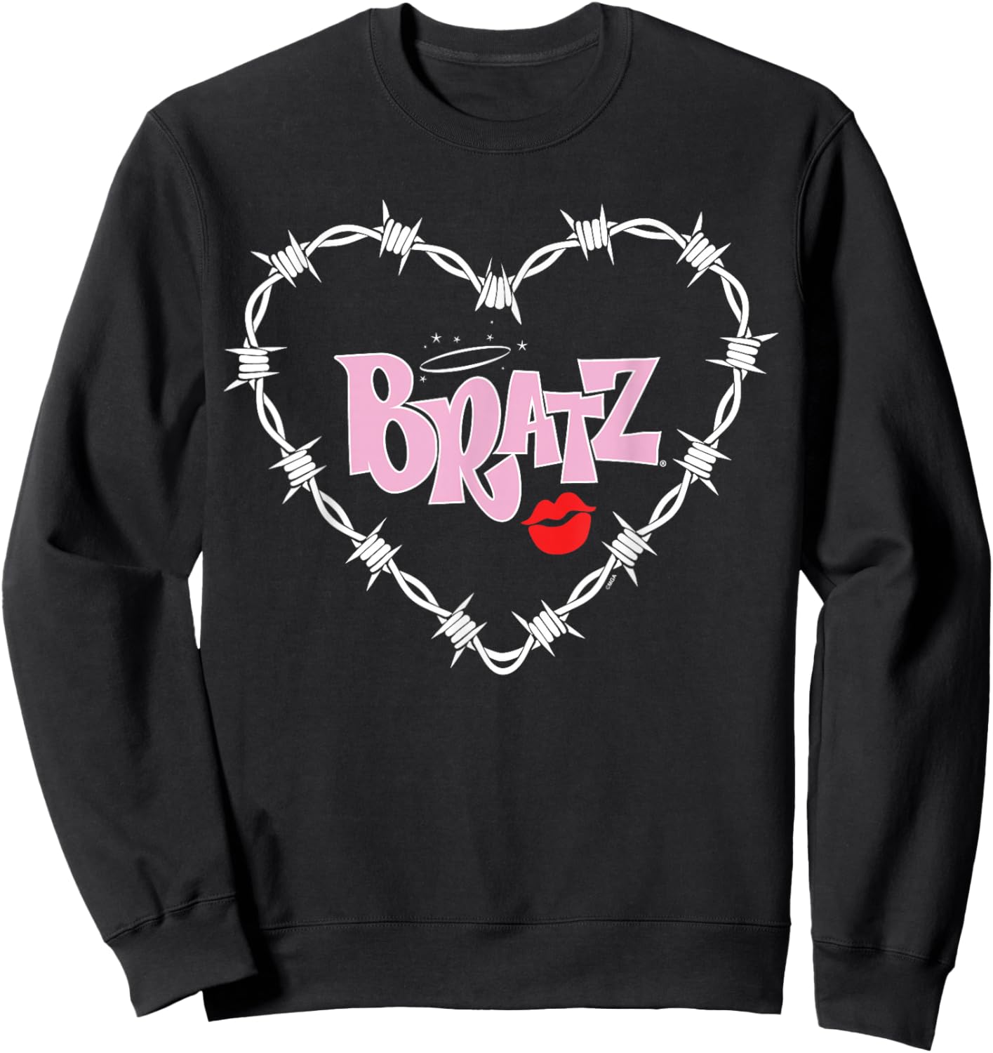 Bratz - Barbed Wire Heart Logo Sweatshirt - Sweatshirt | Black
