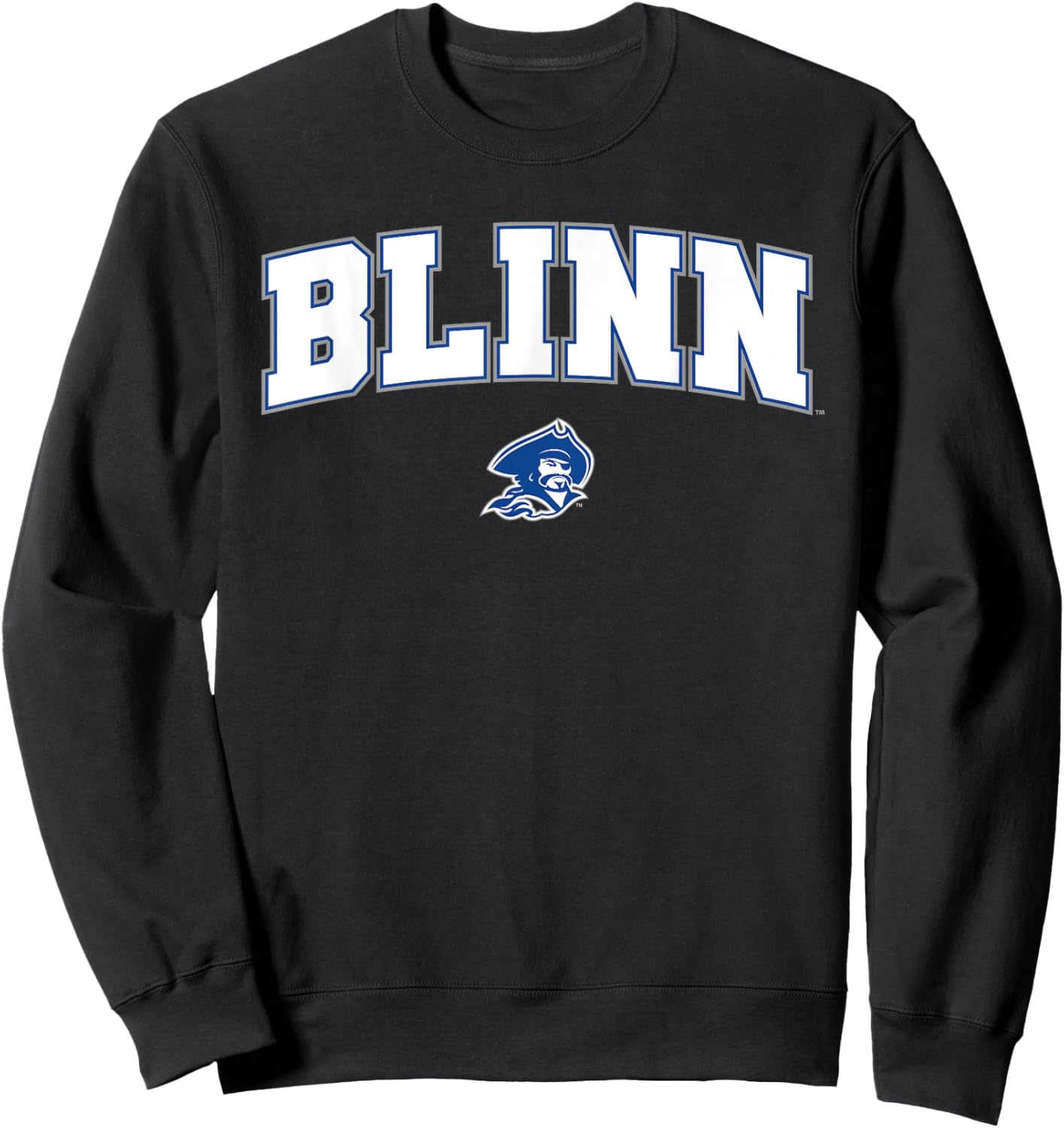 Blinn College Buccaneers Arch Logo Sweatshirt - Sweatshirt | Black