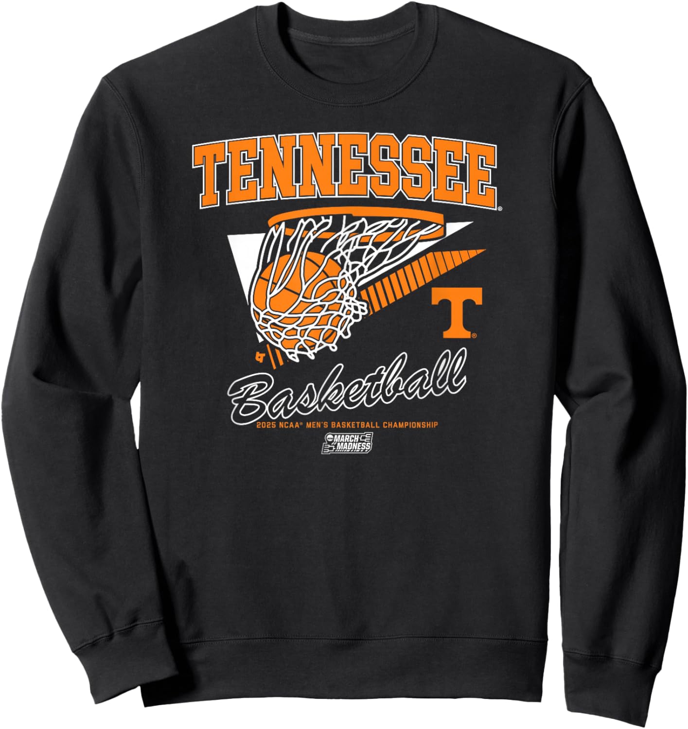 Tennessee Volunteers Basketball: 2025 March Madness NCAA Sweatshirt - Sweatshirt | Black