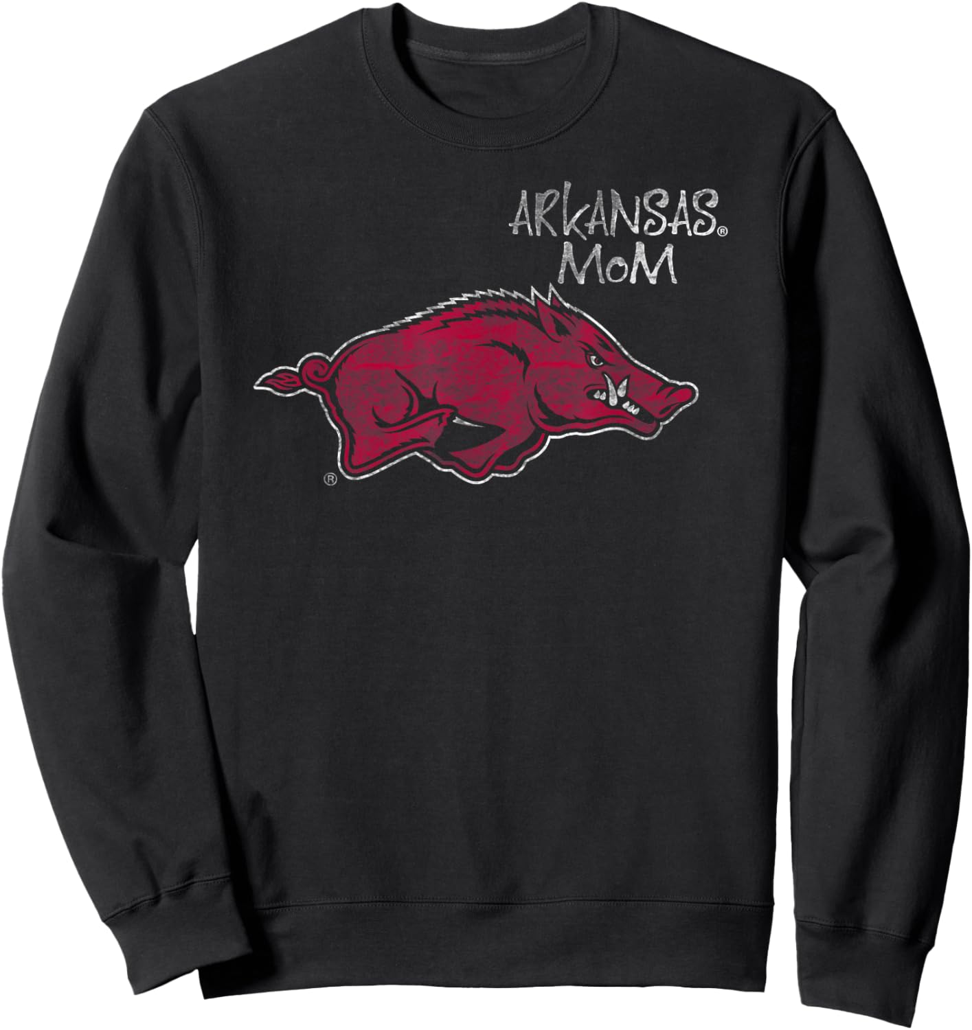 Arkansas Razorbacks Mom Vintage Cahoots Black Sweatshirt - Sweatshirt | Black