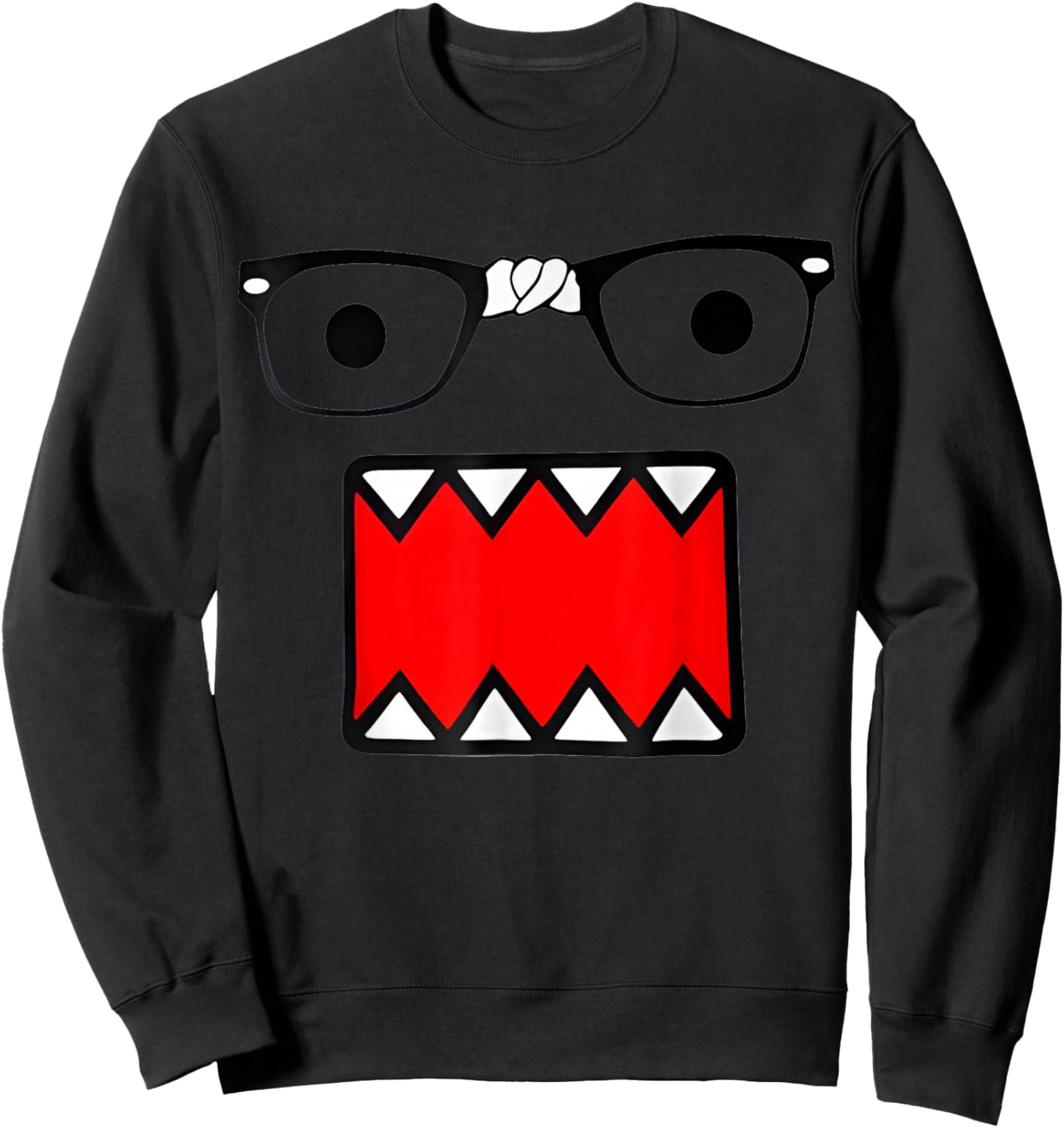 Broken Glass Emo Scence Sweatshirt - Sweatshirt | Black