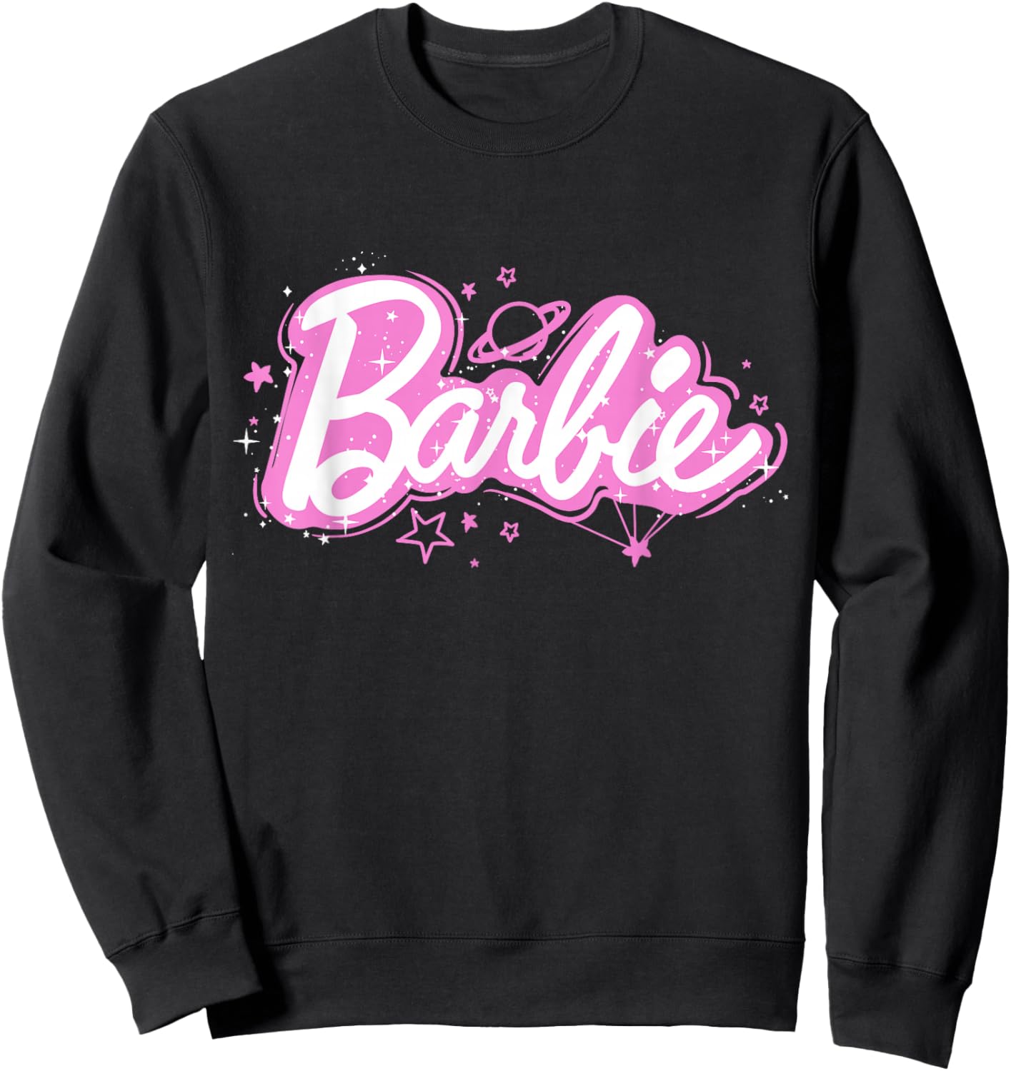 Barbie Pink Cosmic Logo Sweatshirt - Sweatshirt | Black