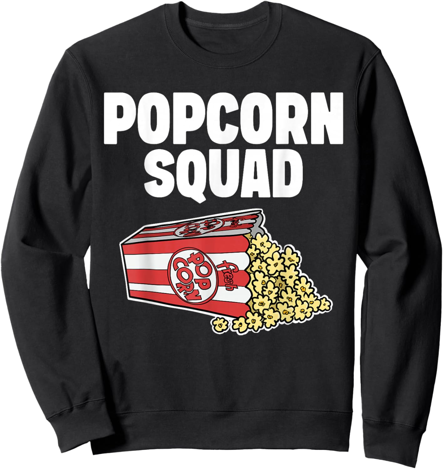 Popcorn Squad Sweatshirt - Sweatshirt | Black