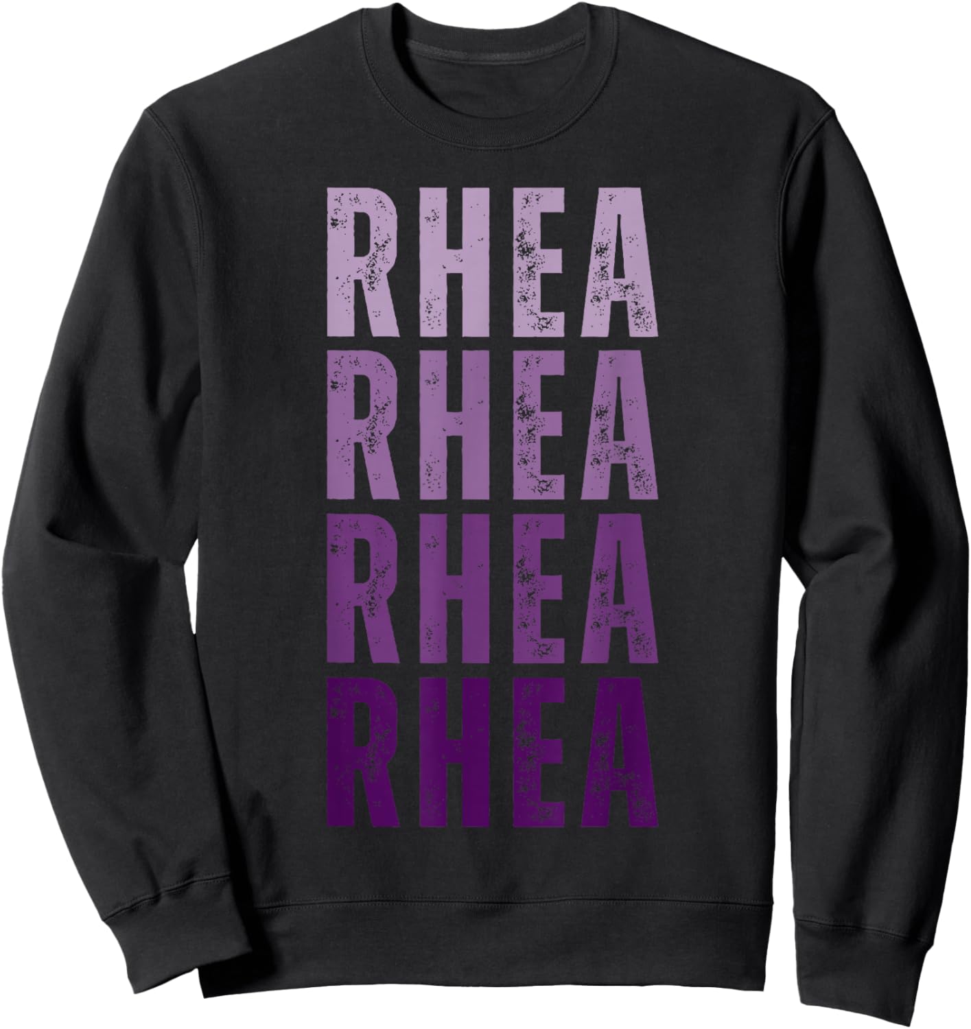 Personalized Name Rhea I Love Rhea Sweatshirt - Sweatshirt | Black
