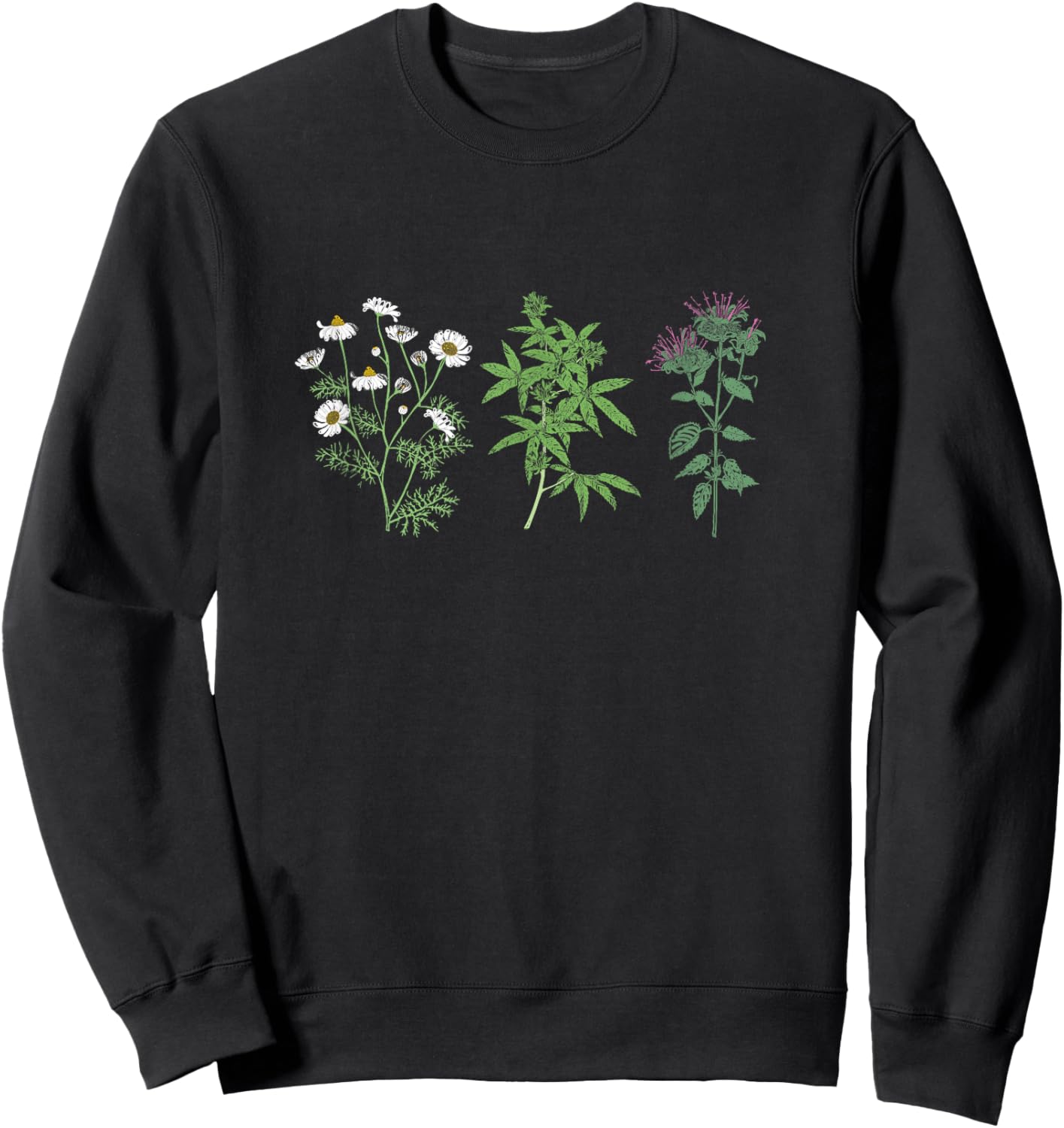 Vintage Botanical Beautiful Flower Lover Pun Gardener Sweatshirt - Sweatshirt | Black