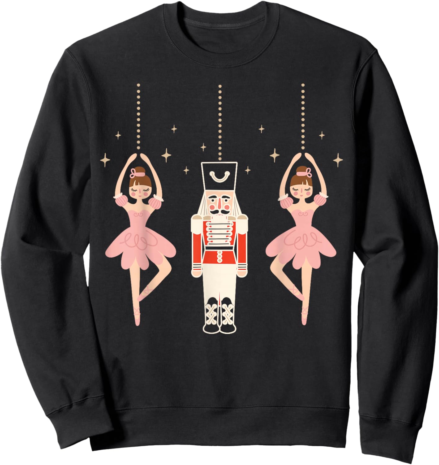 Christmas Nutcracker Squad Ballet Dance Women Kids Girls Sweatshirt - Sweatshirt | Black