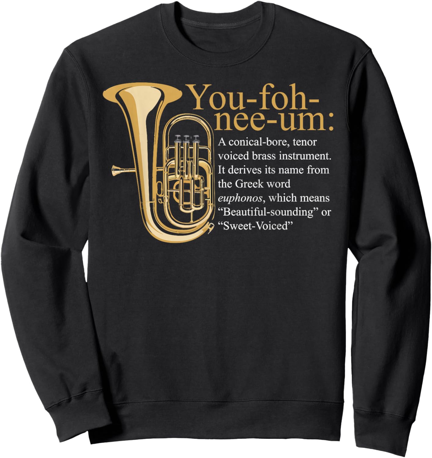 Euphonium Sweatshirt - Sweatshirt | Black
