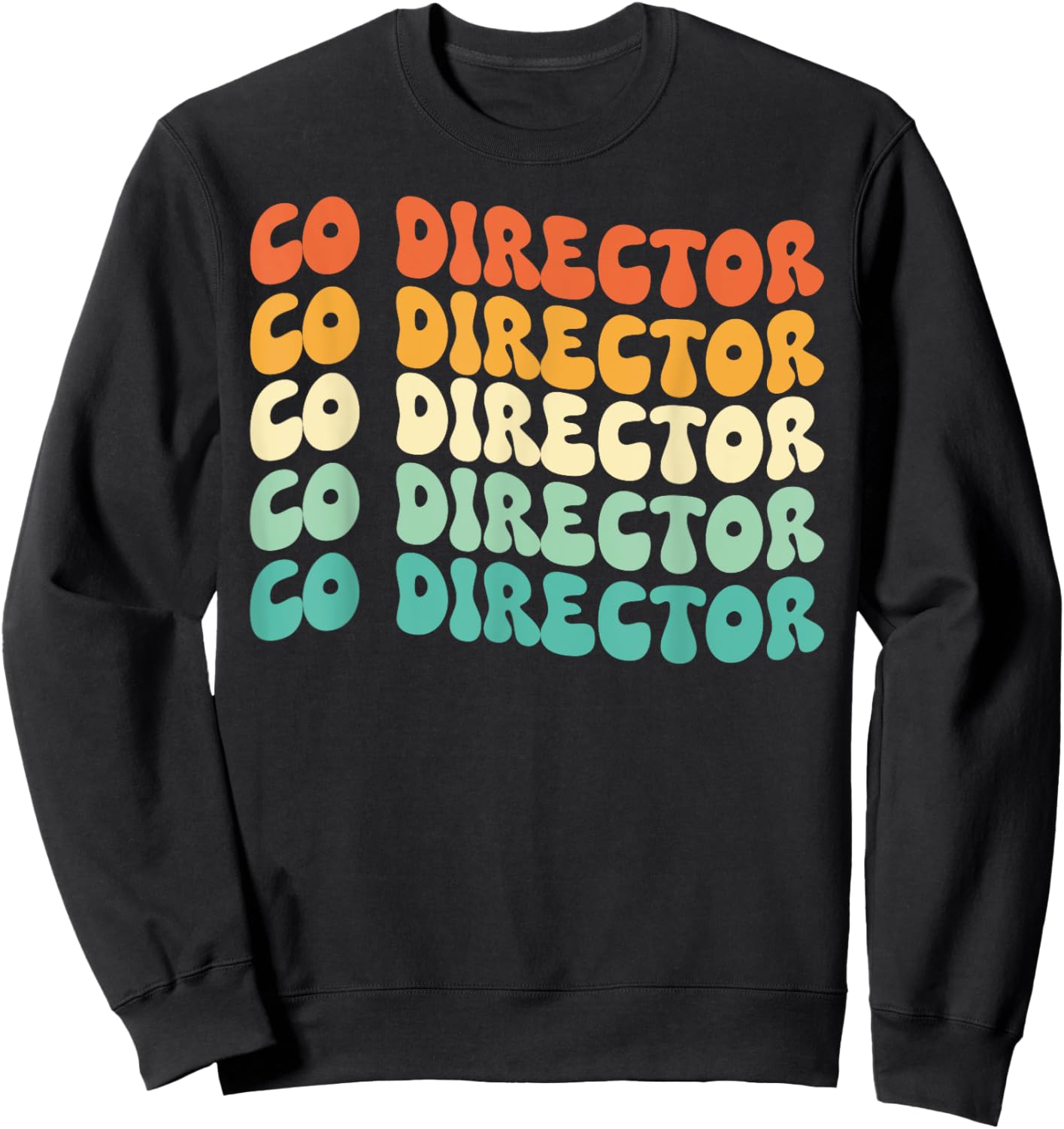 Groovy Co Director Job Title Sweatshirt - Sweatshirt | Black
