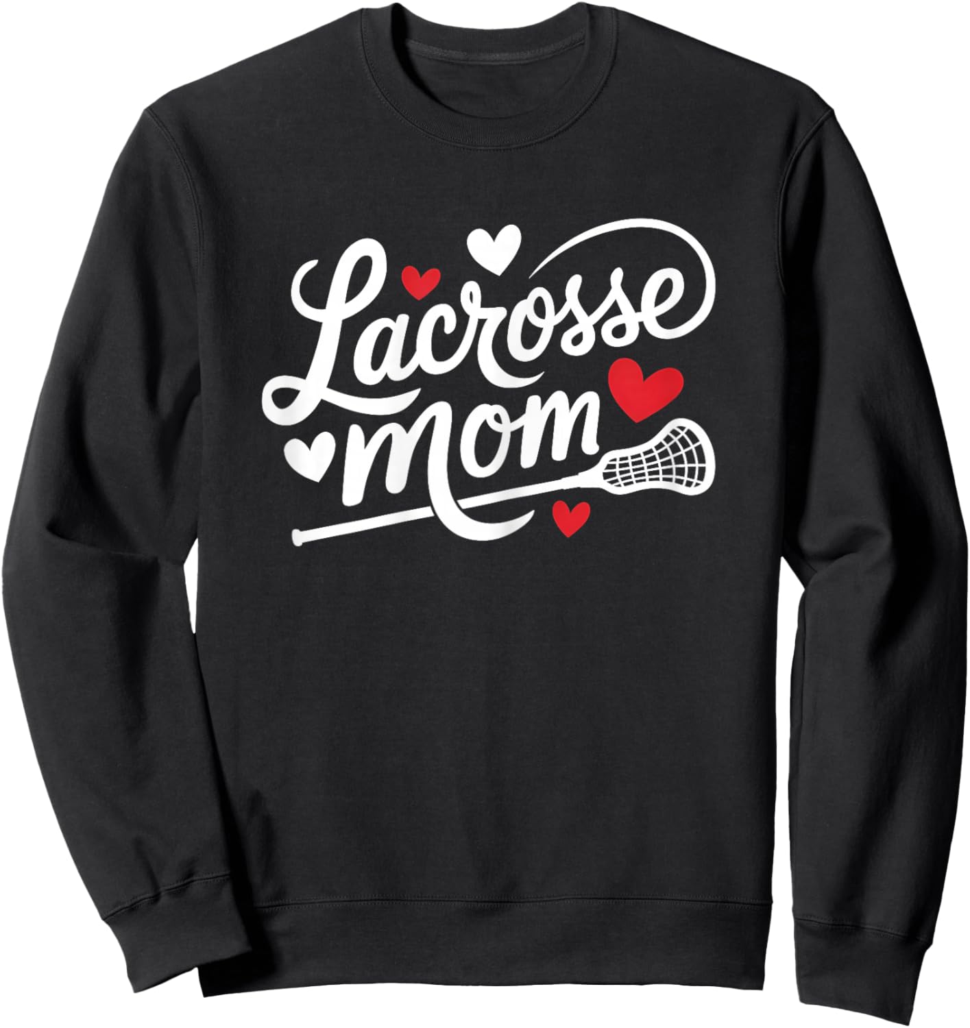 Lacrosse Mom Cute Lacrosse Player Mother Women's Sweatshirt - Sweatshirt | Black