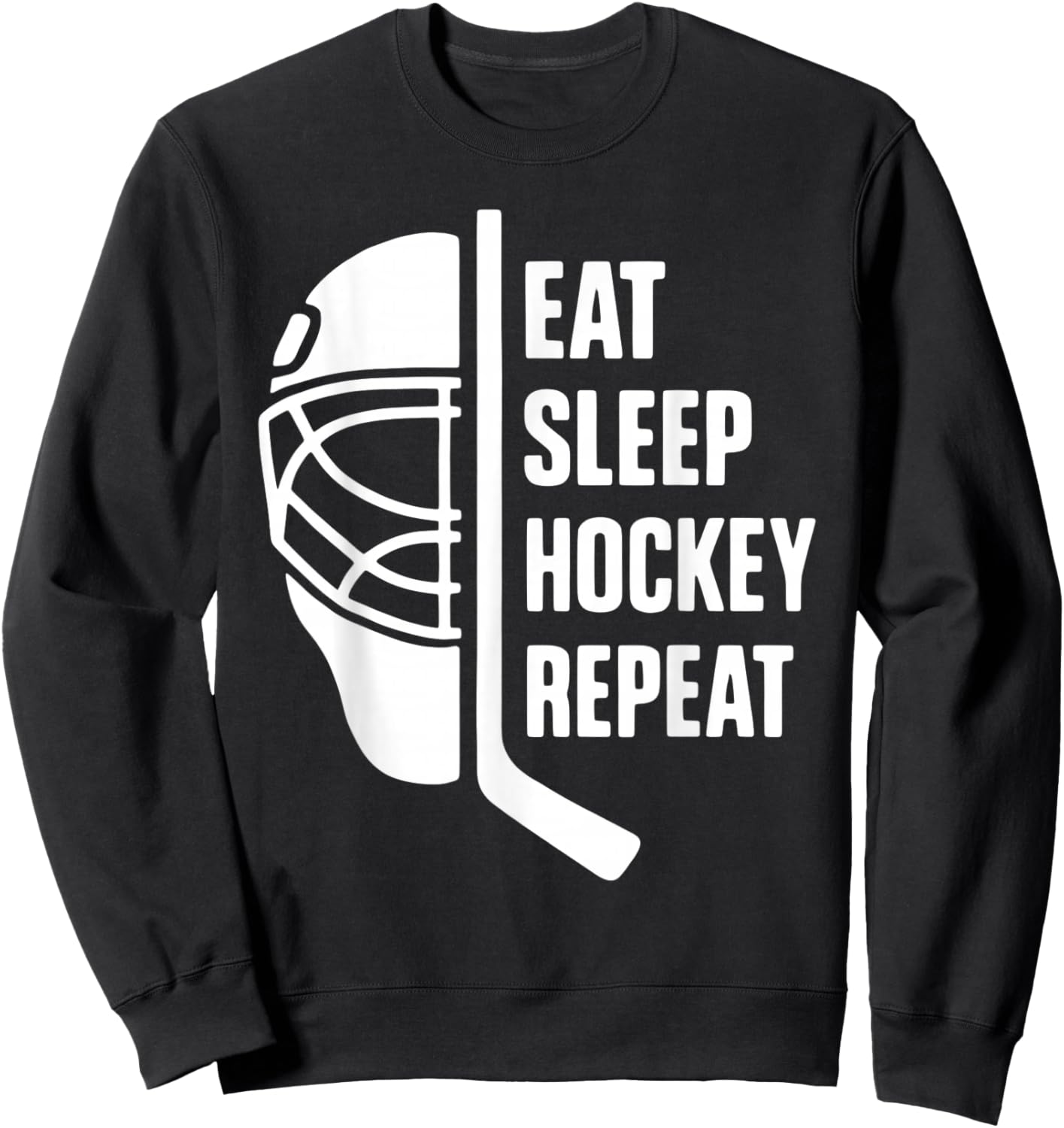 Hockey Player Funny for Kids Teens Adults Hockey Lovers Sweatshirt - Sweatshirt | Black