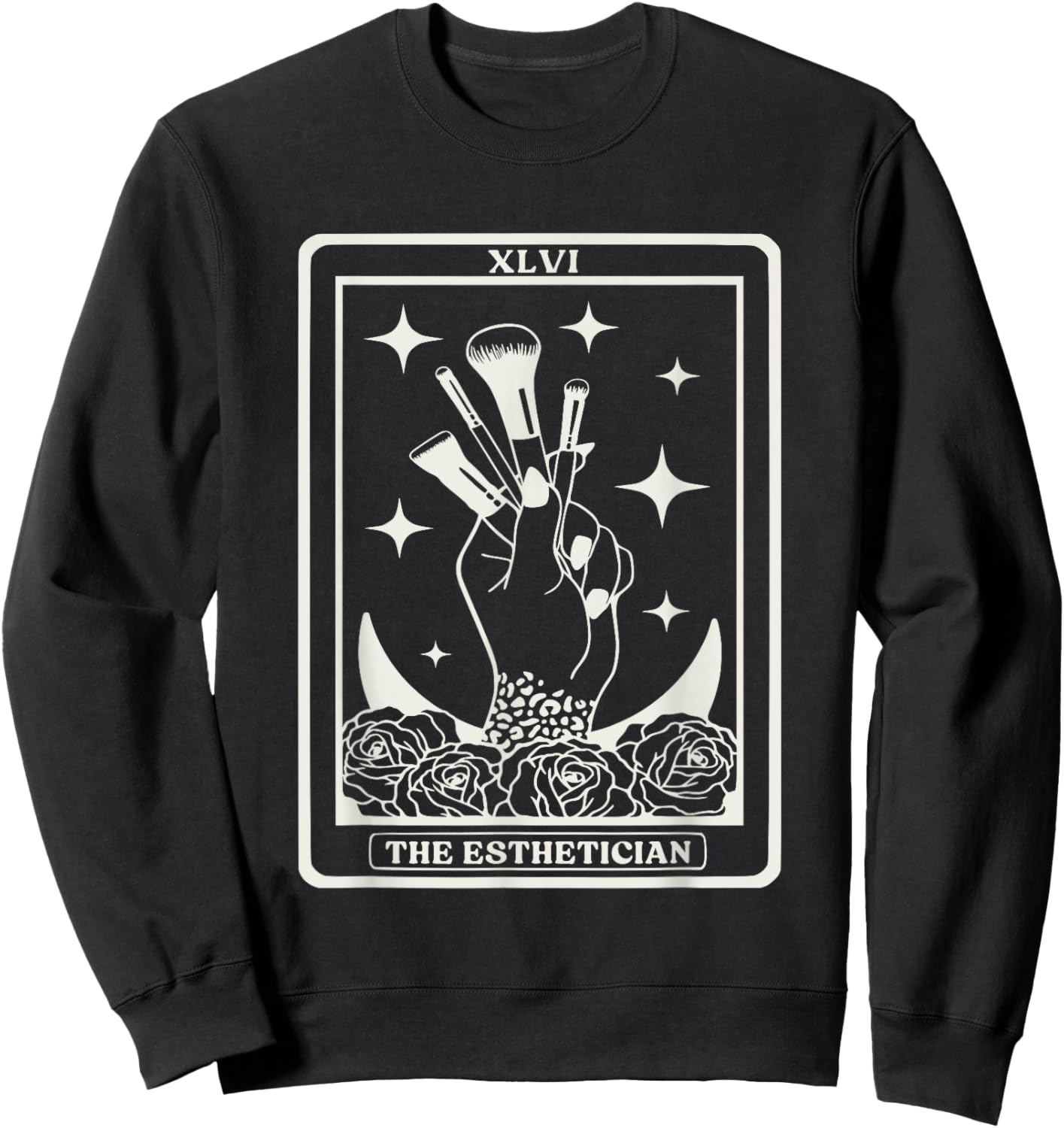 The Esthetician Tarot Card The Esthetician Sweatshirt - Sweatshirt | Black
