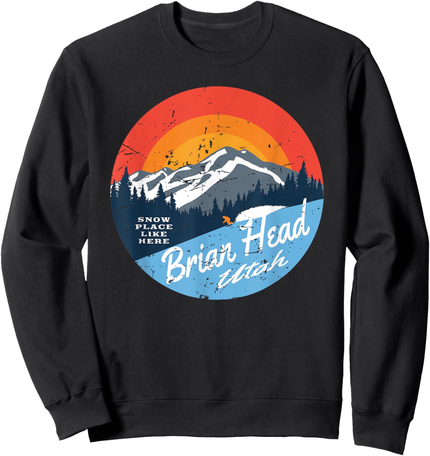 Brian Head Utah Winter Vacation Souvenir Sweatshirt - Sweatshirt | Black