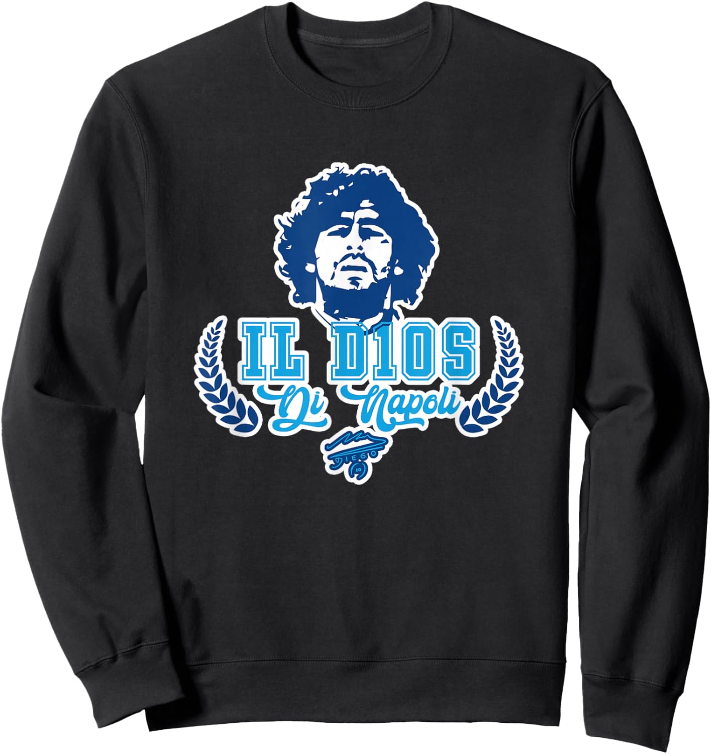 Maradona Il D10S di Napoli Sweatshirt - Sweatshirt | Black