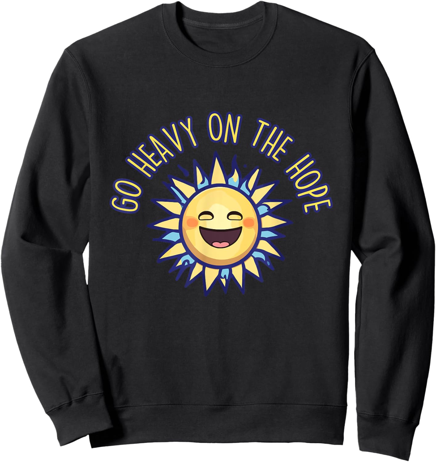 Hopeful Hearts Shine Brighter Sweatshirt - Sweatshirt | Black