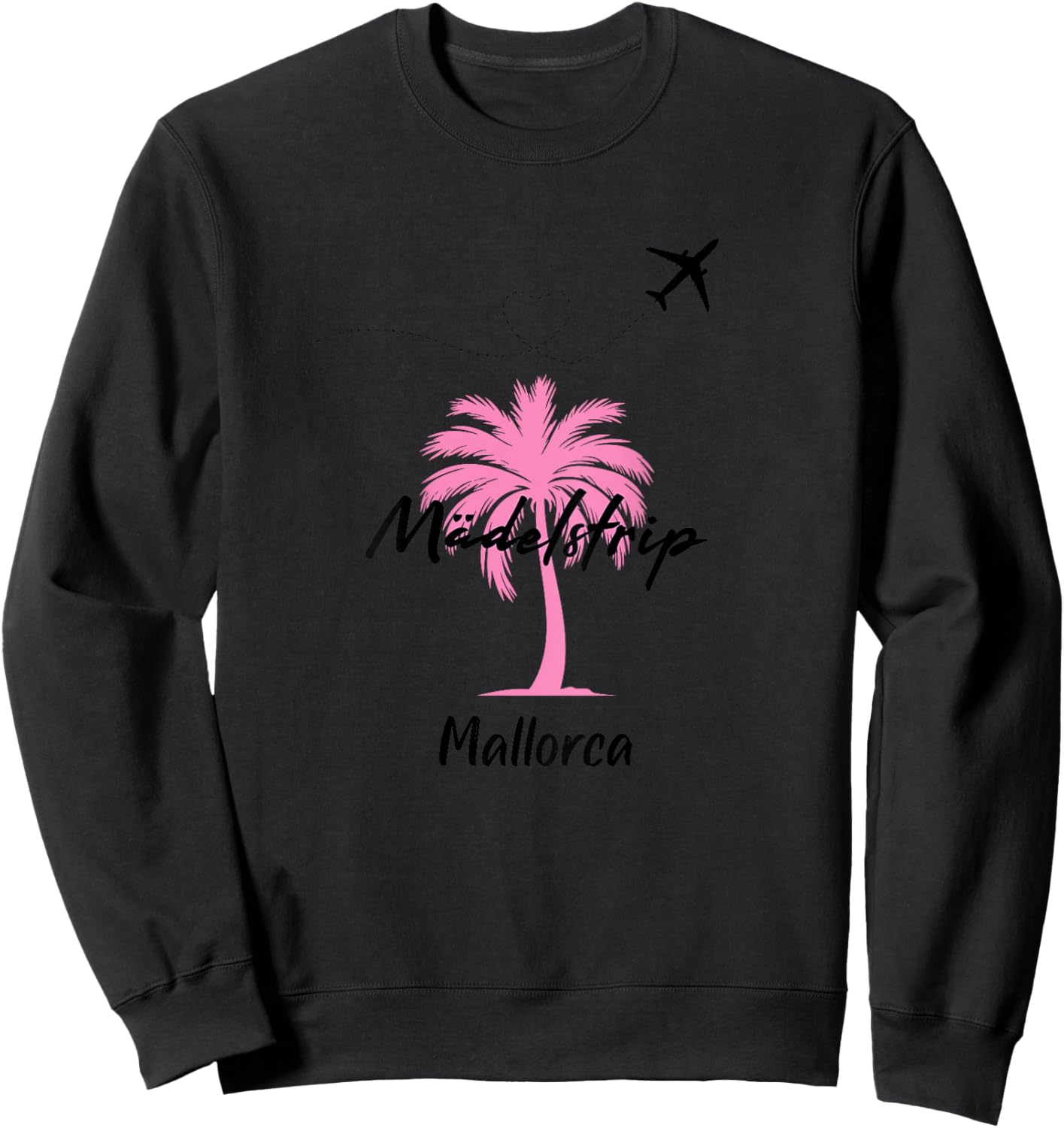 Mallorca Mädelstrip Party Urlaub Outfit Palme Mallorca Sweatshirt - Sweatshirt | Black