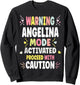 ANGELINA Personalized Women's Gift Custom ANGELINA T-Shirt - T-Shirt | Maroon