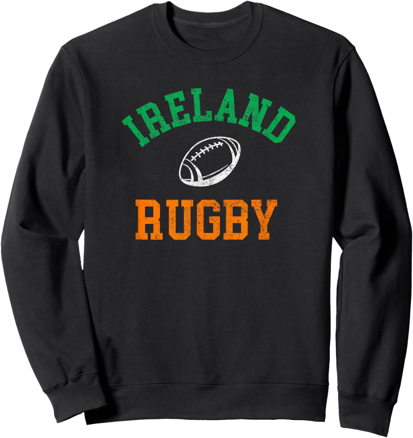 Ireland Rugby Flag Sweatshirt - Sweatshirt | Black
