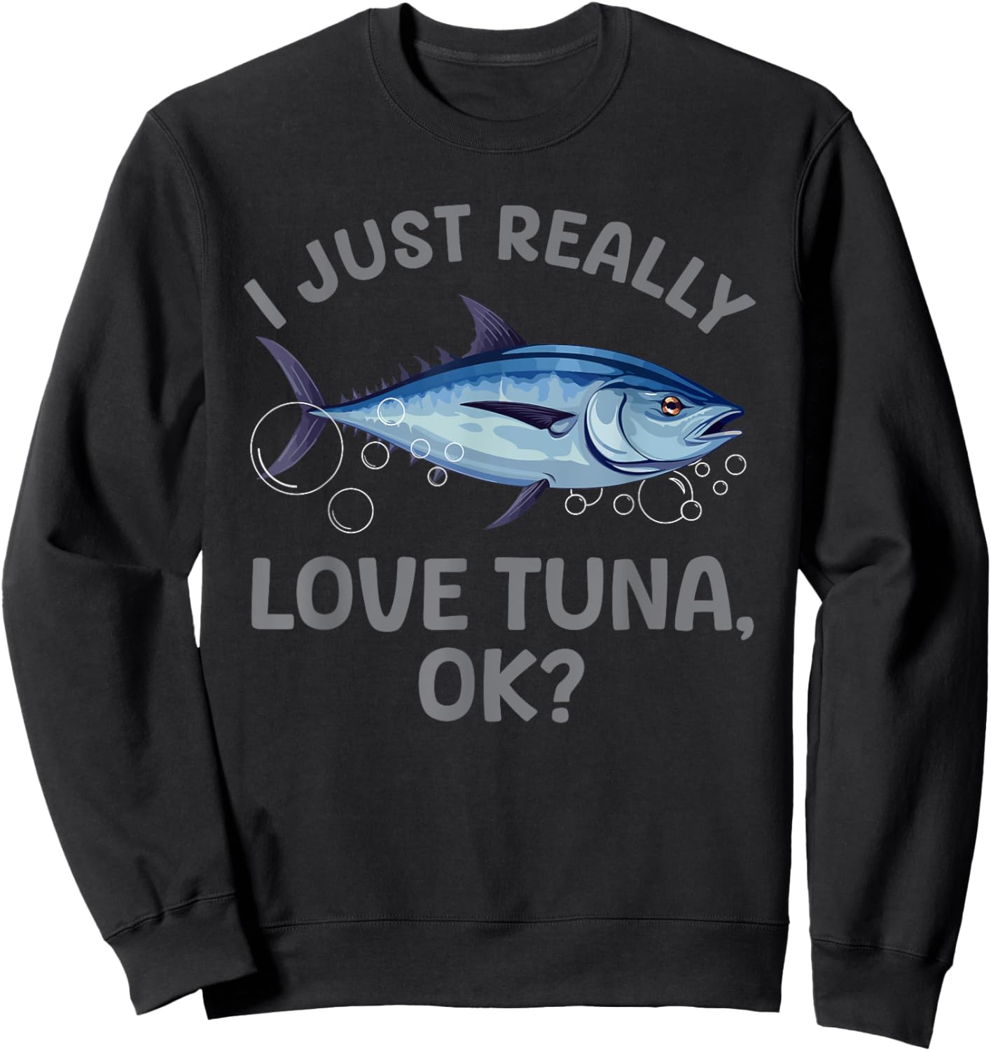 Cool Tuna Fishing Art Women Deep Sea Tuna Fishing Sweatshirt - Sweatshirt | Black